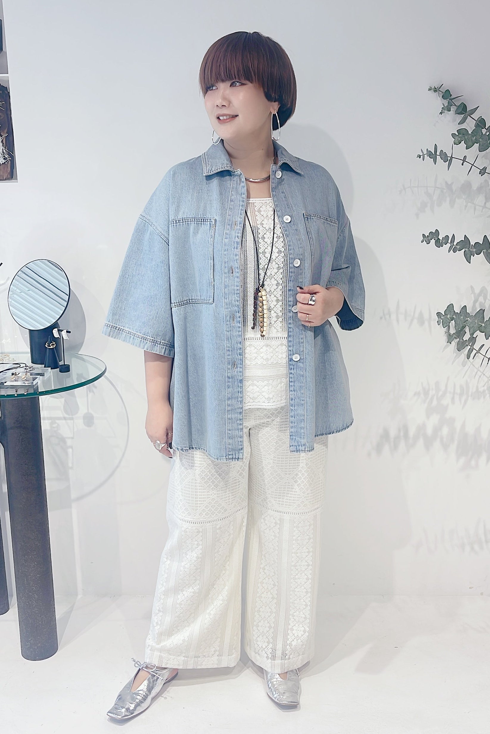 【CHIGNON】パッチワークレースパンツ/3561-051BZ