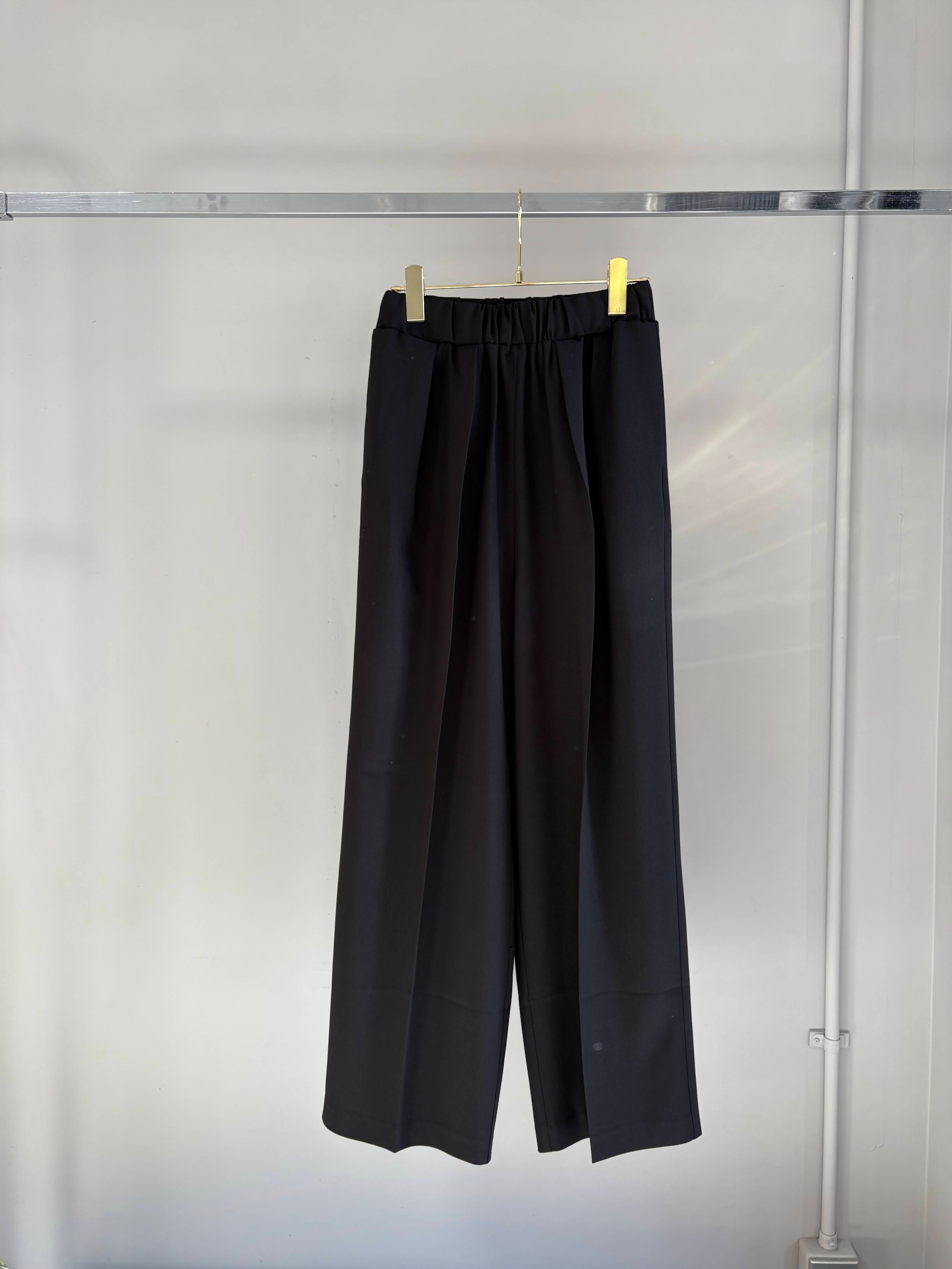 【MARGAUX VINTAGE】センタープレスウエストゴムパンツ