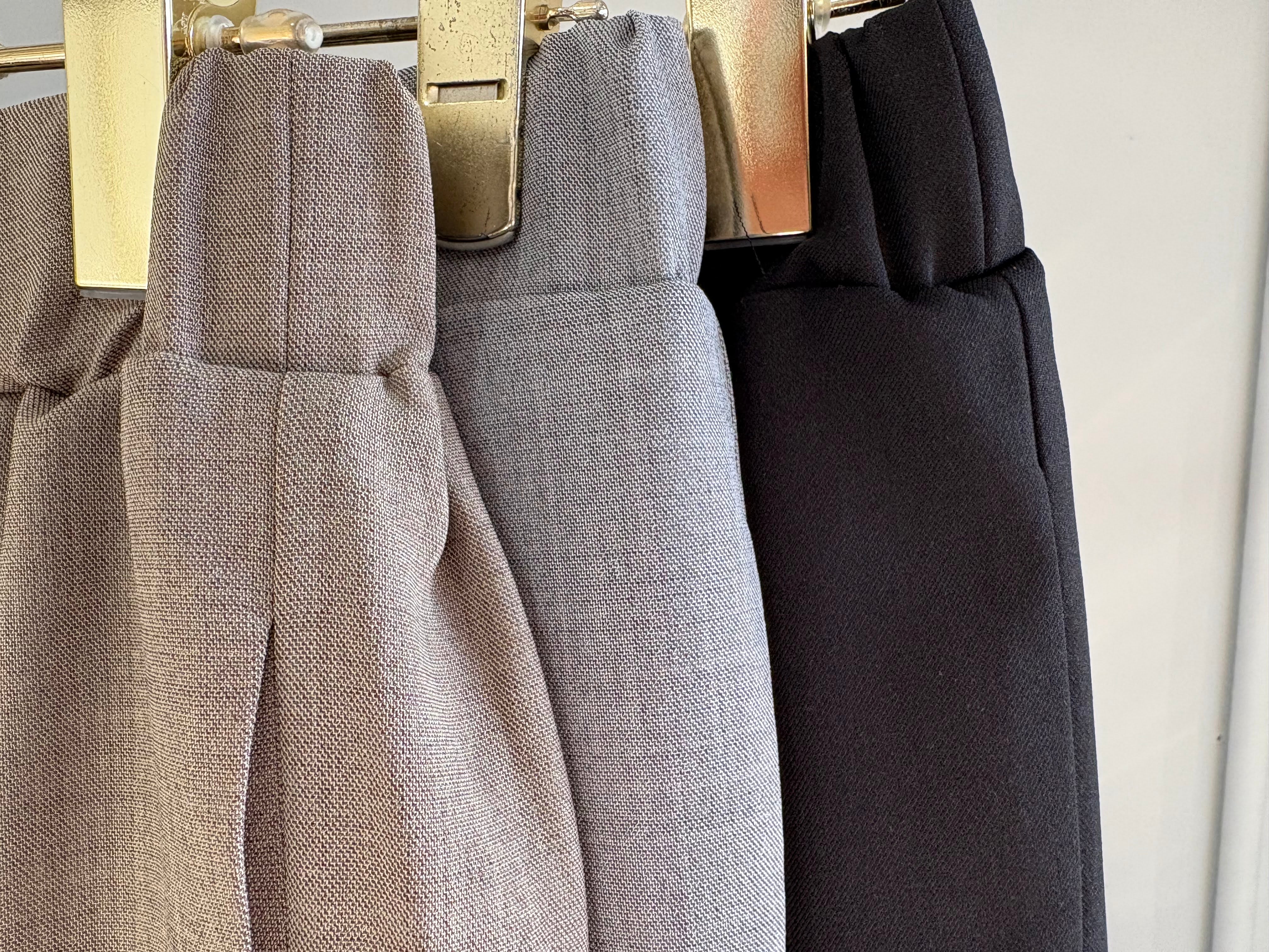 【MARGAUX VINTAGE】センタープレスウエストゴムパンツ/MG PT-26057-S