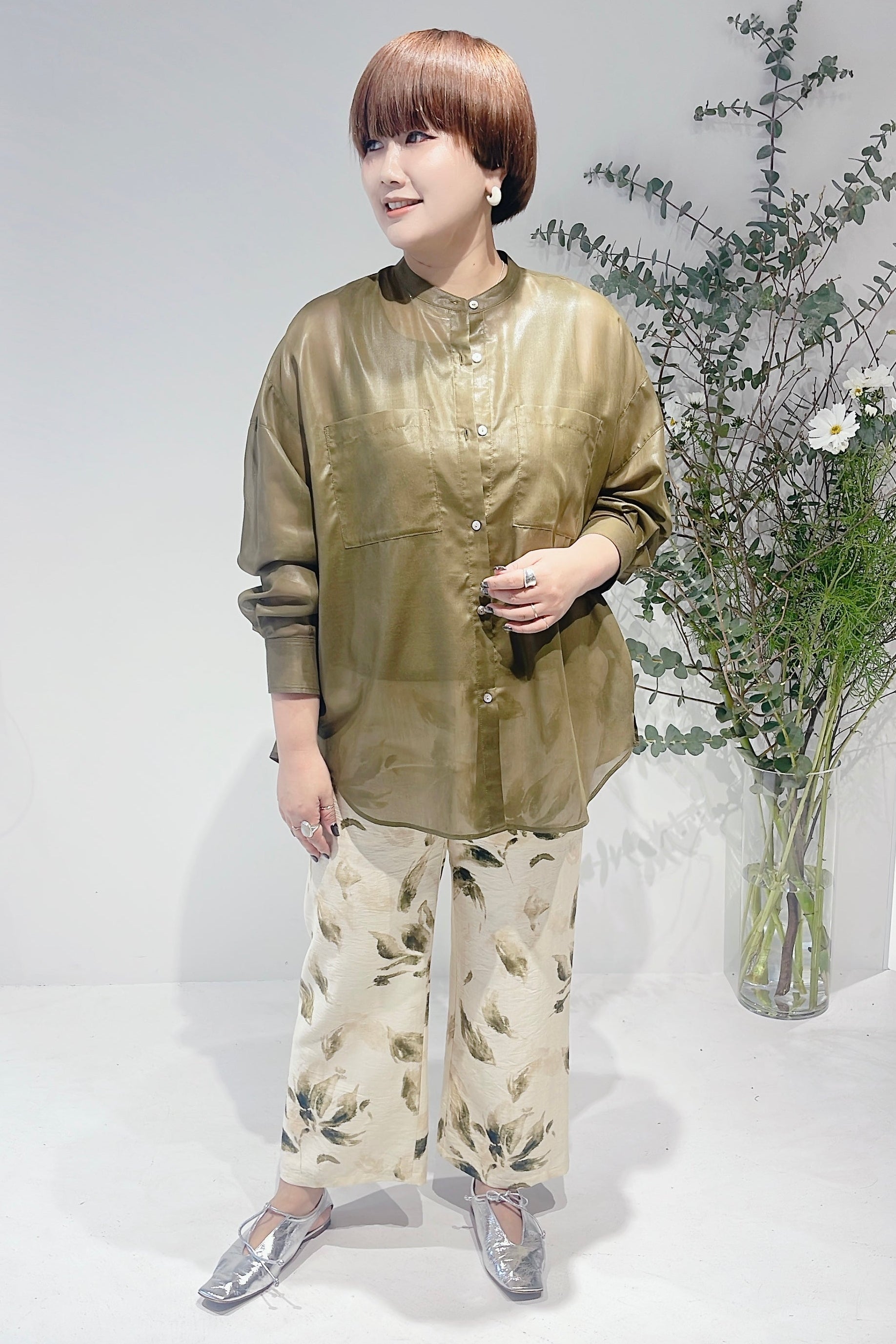 【CHIGNON】フラワープリントイージパンツ/3961-020KK