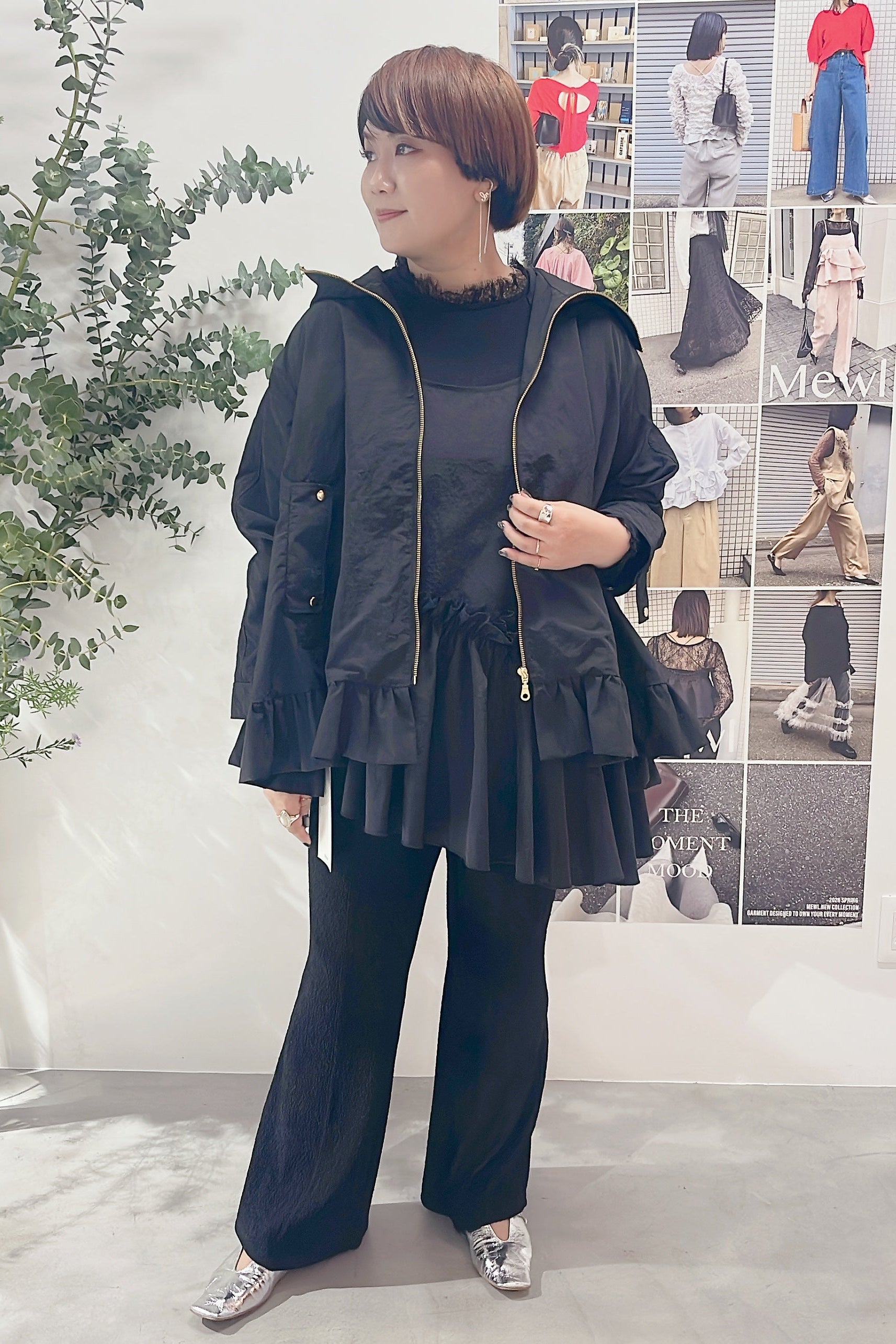 【Mewl】フリルマウンテンパーカー/M261-43012