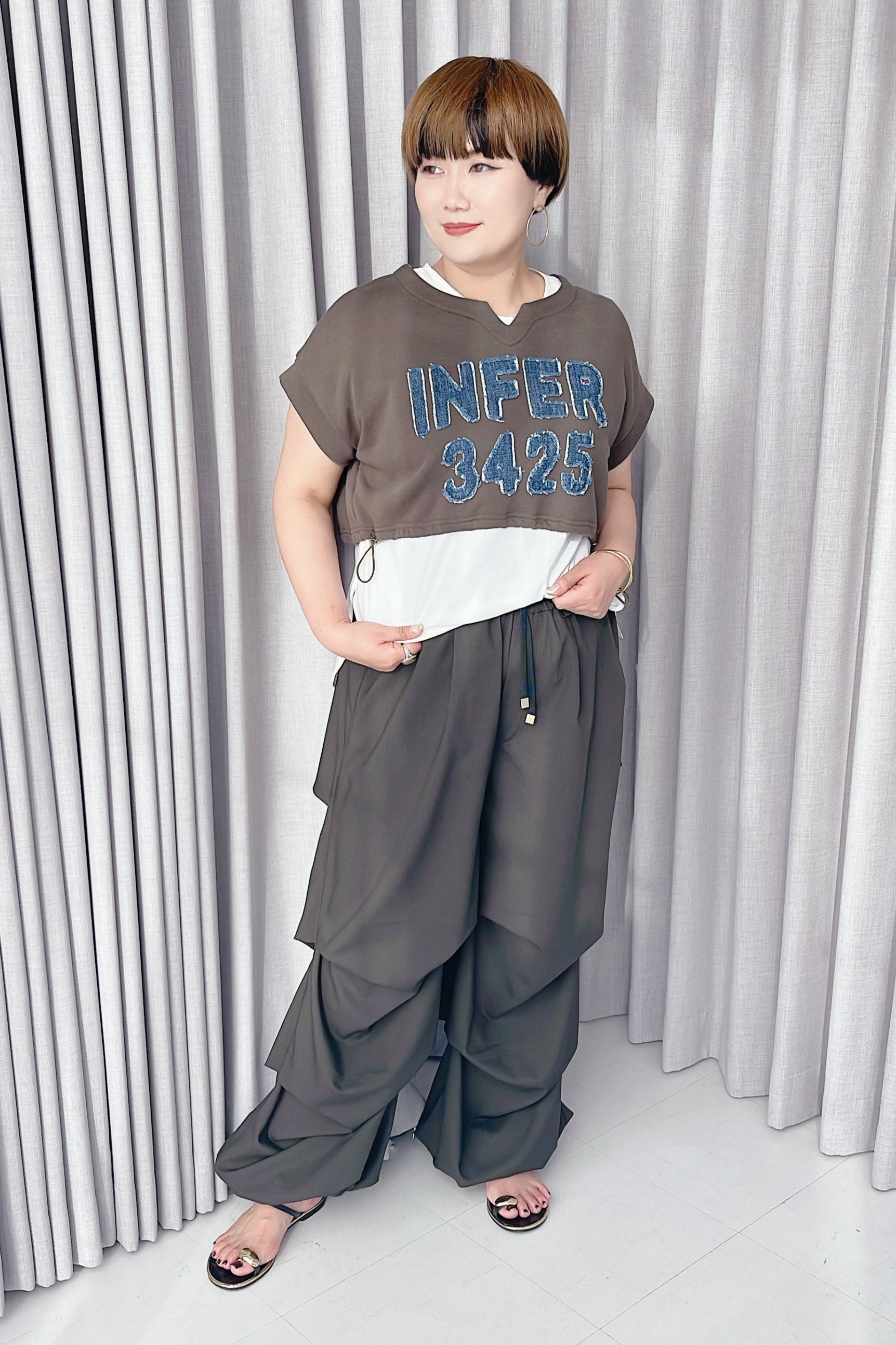 本日限り！ayane ボンディングハーフパンツ