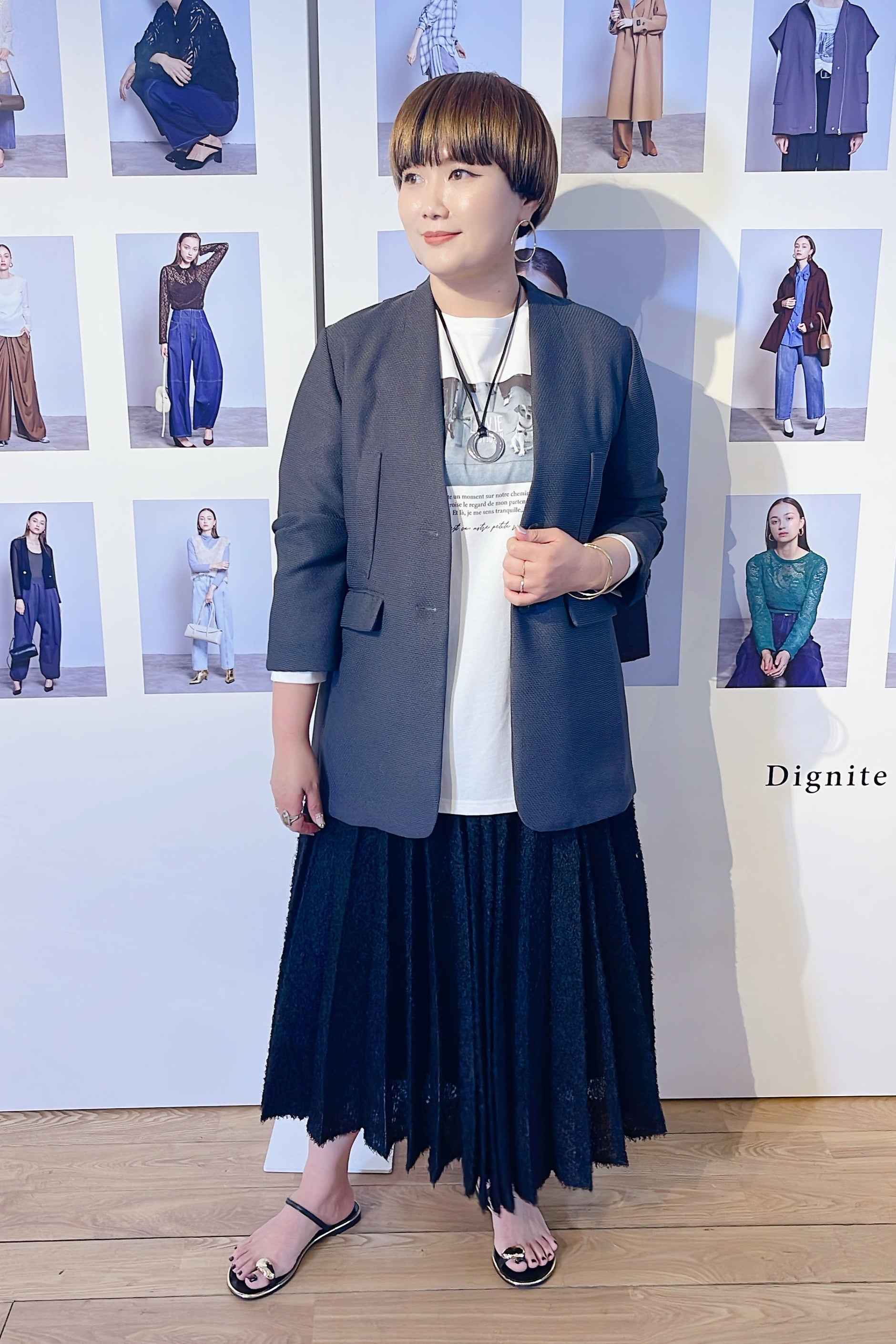 【Qf_325235】Dignite collier プリーツスカート Qf_325235様専用】Dignite collier プリーツスカート - メルカリ