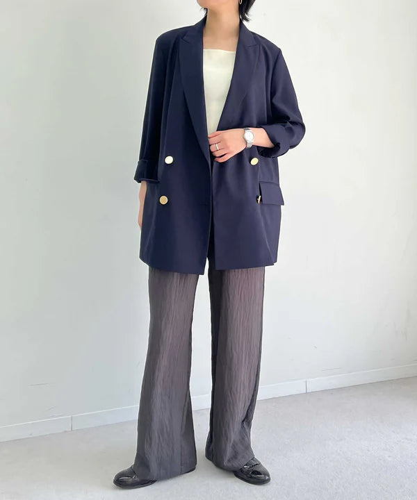 【HERENCIA】ストライプイージーパンツ/H826106