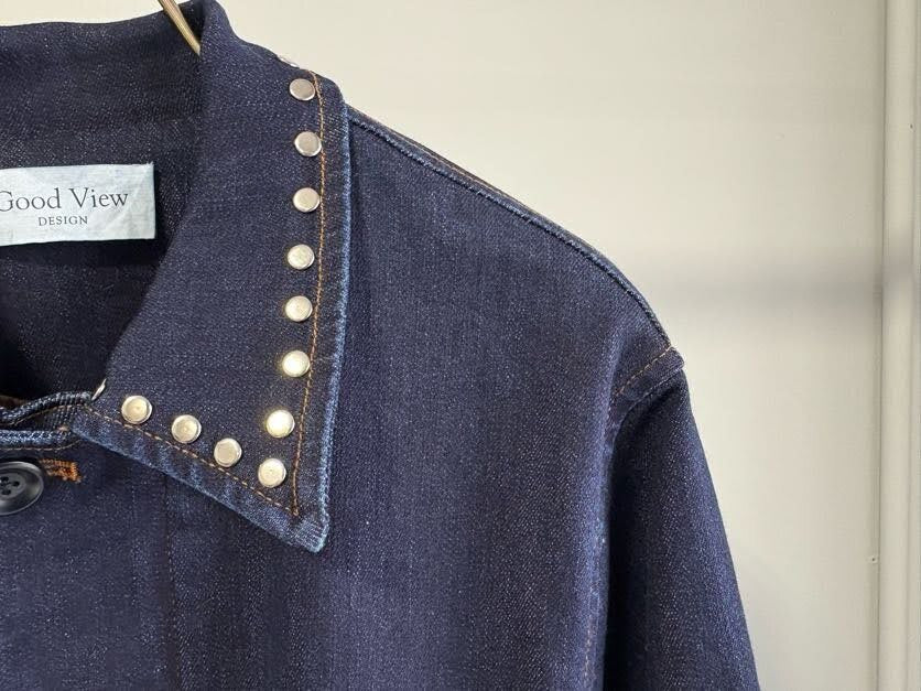 【GOOD VIEW DESIGN】スタッズデニムコート/GVD CO-26018