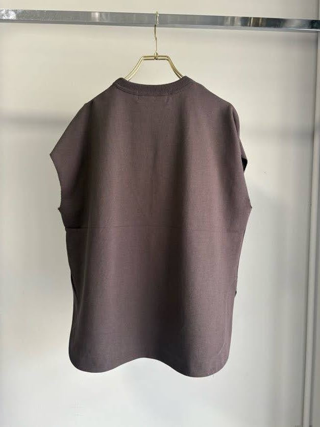 【GOOD VIEW DESIGN】Vガゼット裏毛ノースリーブ/GVD CT-26028