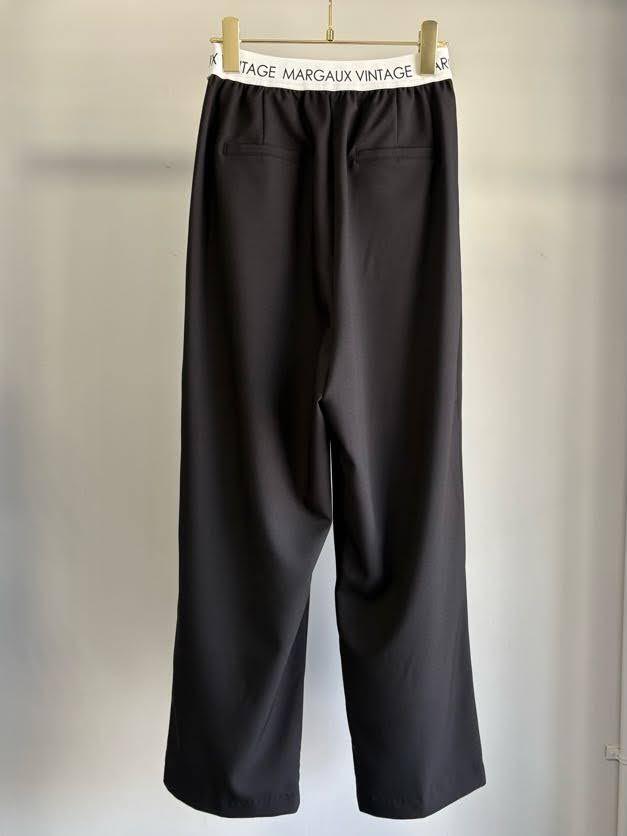 MARGAUX VINTAGE】ロゴウエストタックパンツ/MG PT-26089-A
