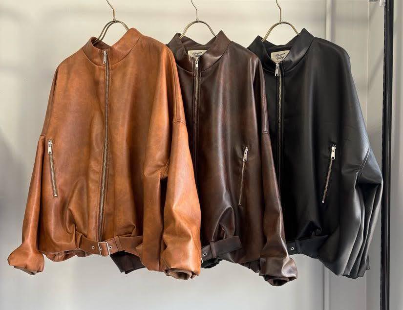 【MARGAUX VINTAGE】レザーライダース/MG JK-26081-A