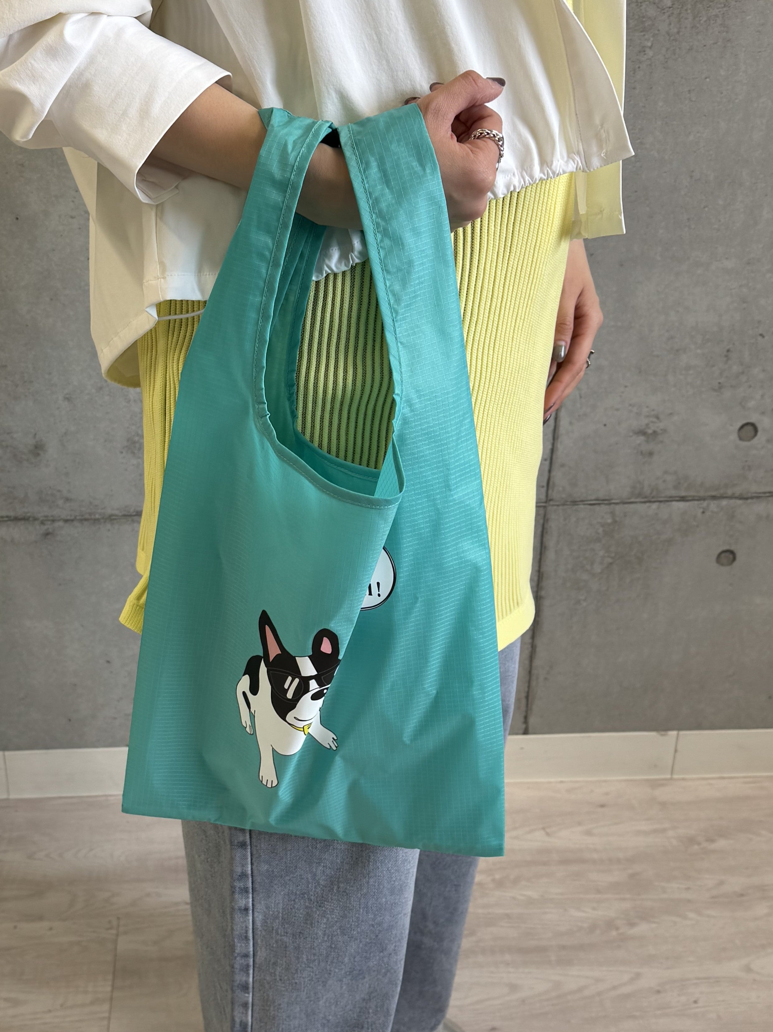 【ROSIEE】チャーム付フレンチブルドッグプリントマルシェバッグ/R781032