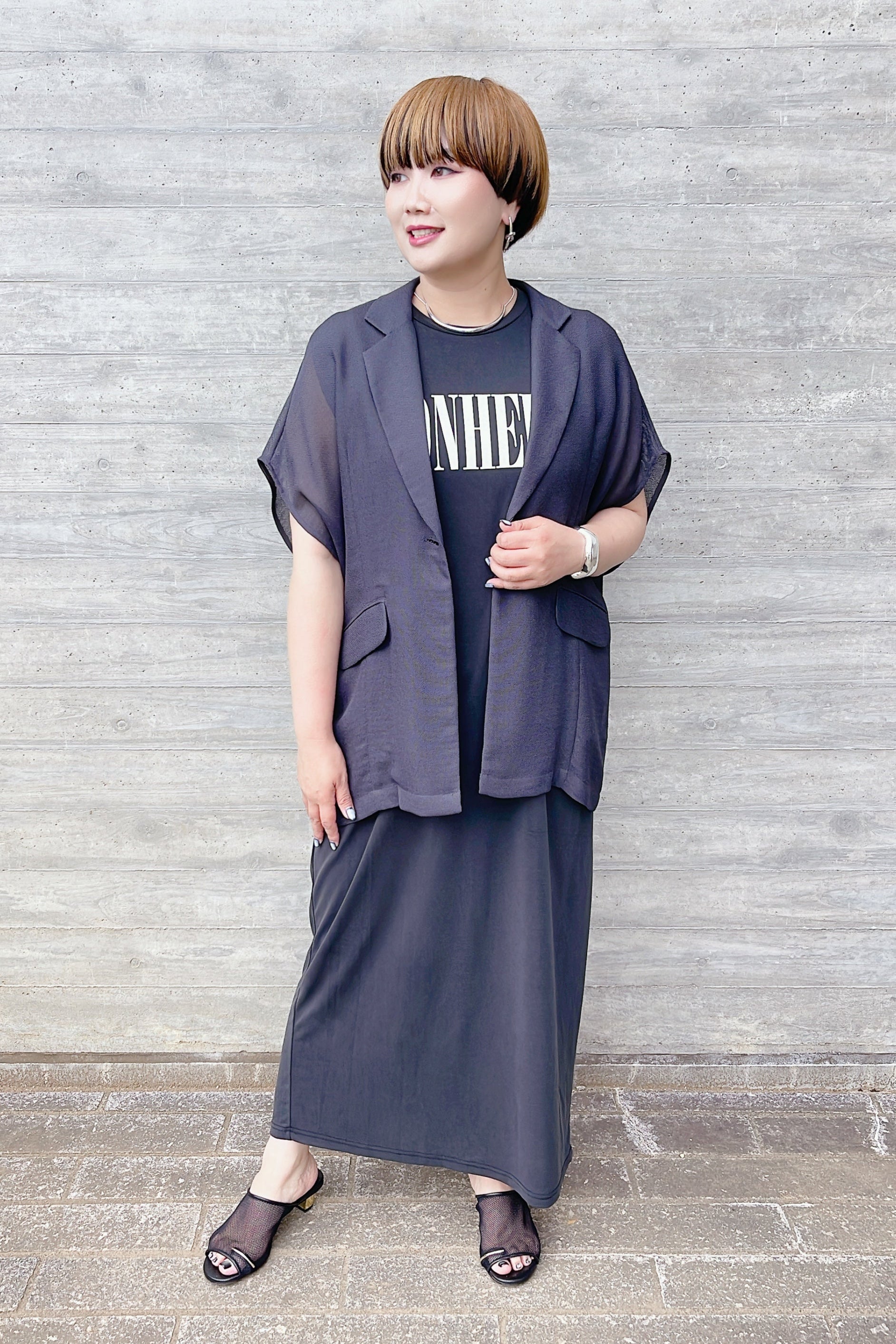 cloche メッシュジャケット CLOCHE】メッシュジャケット半袖/512-85668 552-85675 572-85675