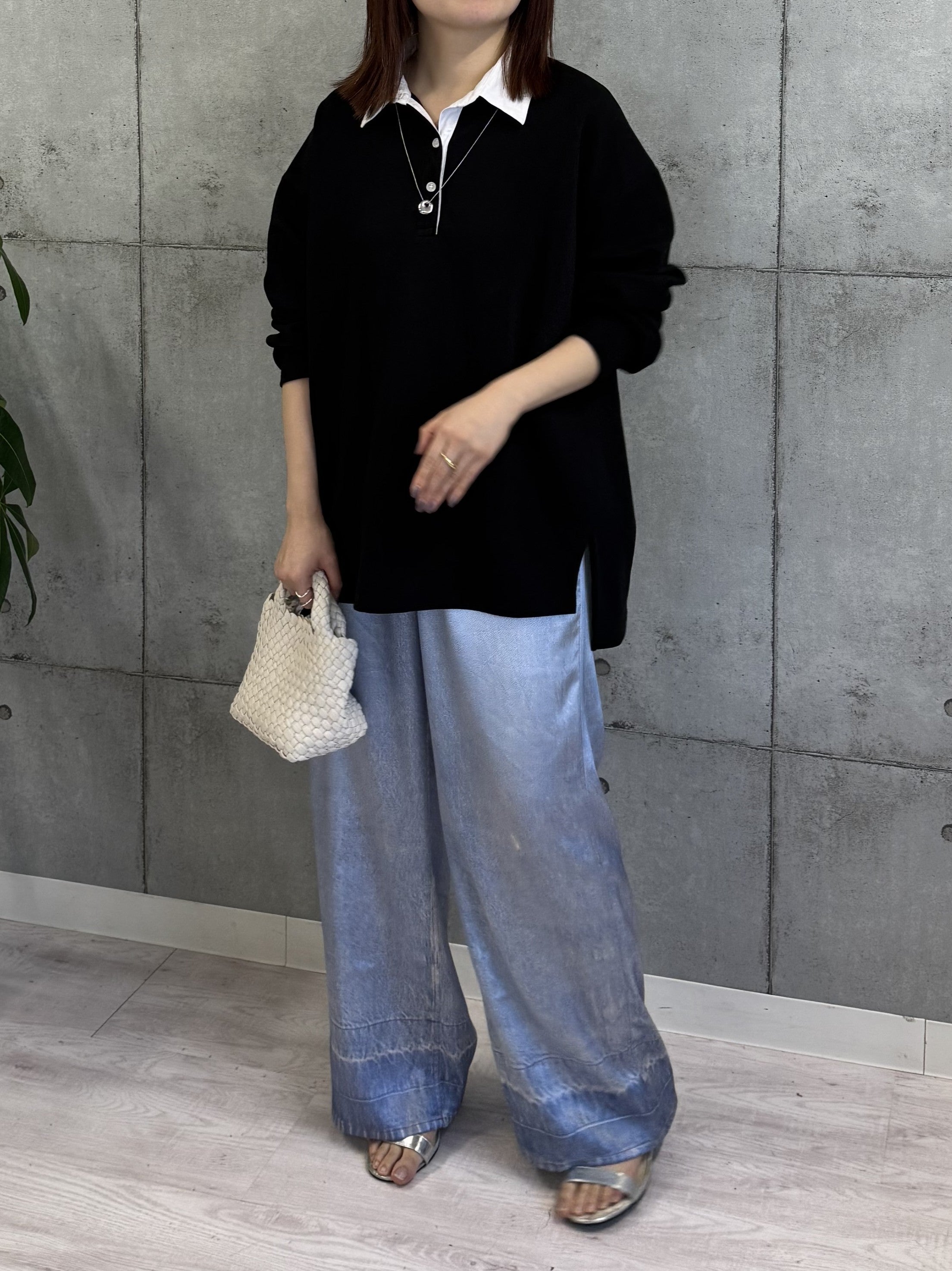 【ROSIEE】シャツレイヤード風スウェット/R780342