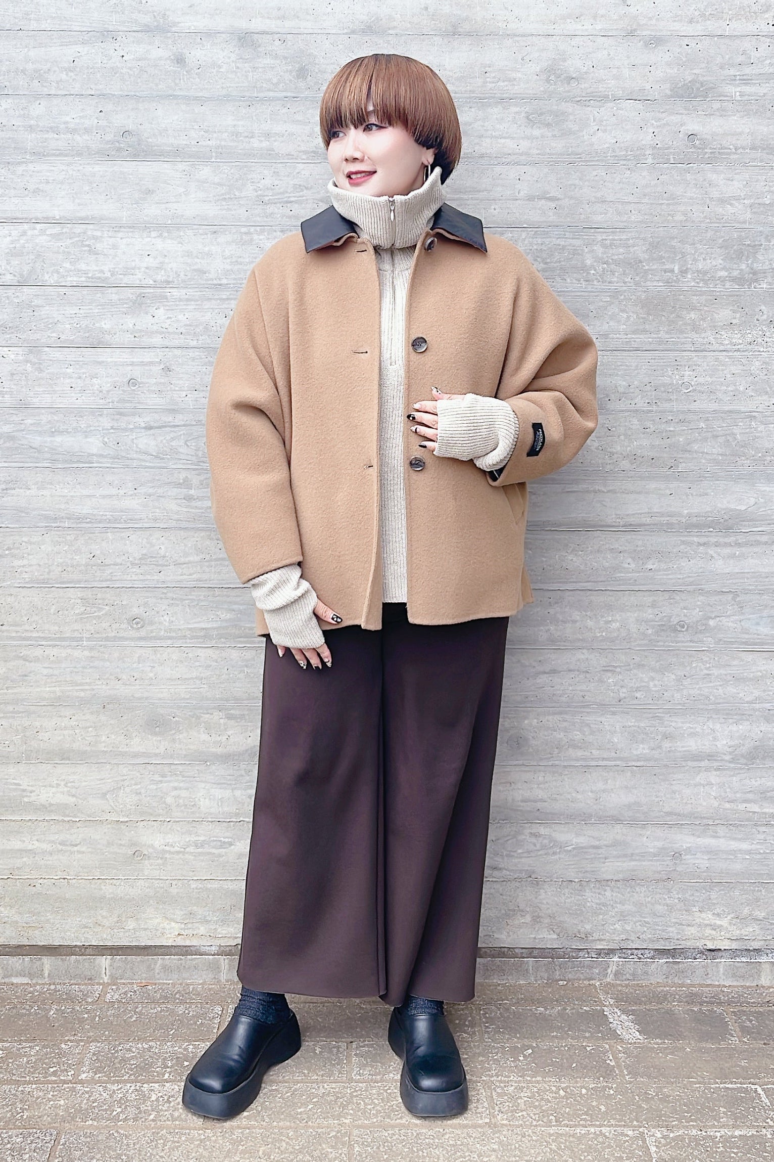 【cafune】FAMMETワイドイージーパンツ/545609 、445609