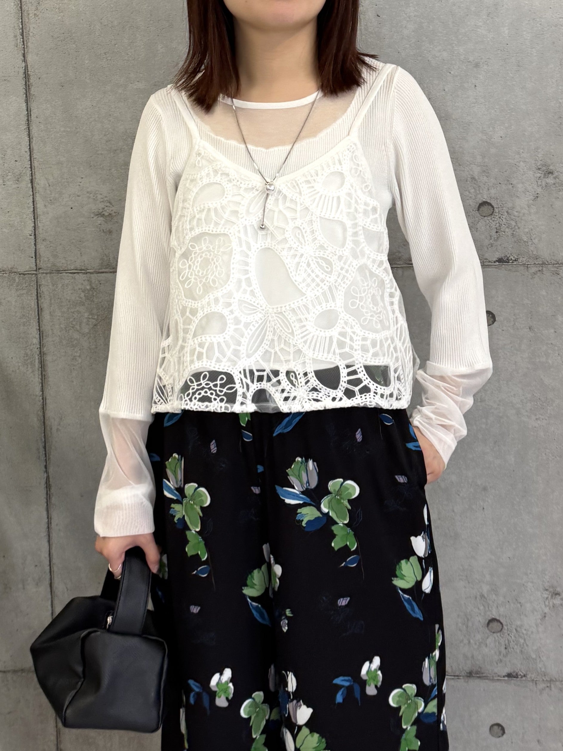 【ROSIEE】刺繡レースビスチェ/R781250