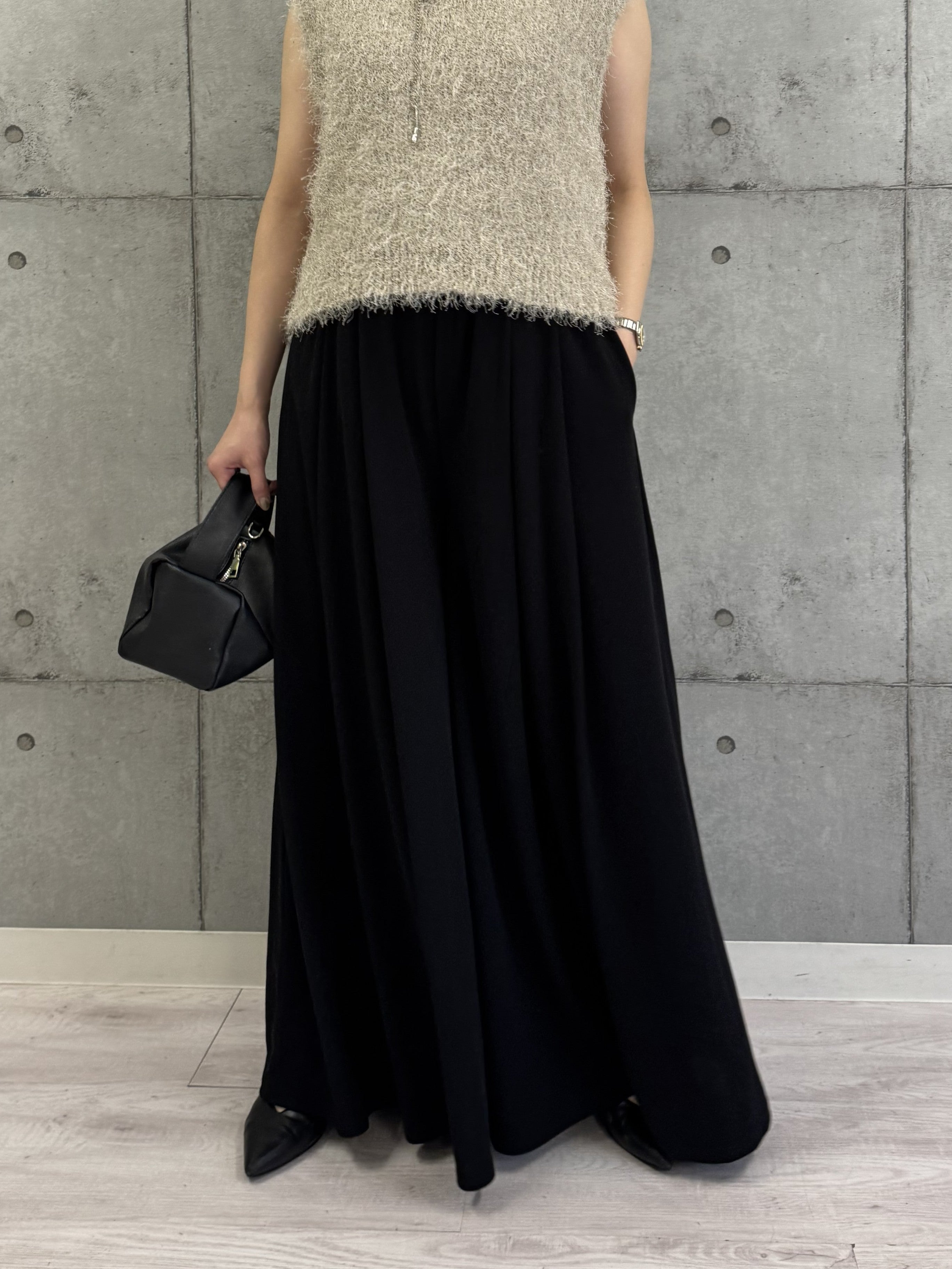 【ROSIEE】タック入りワイドイージーパンツ/R810315