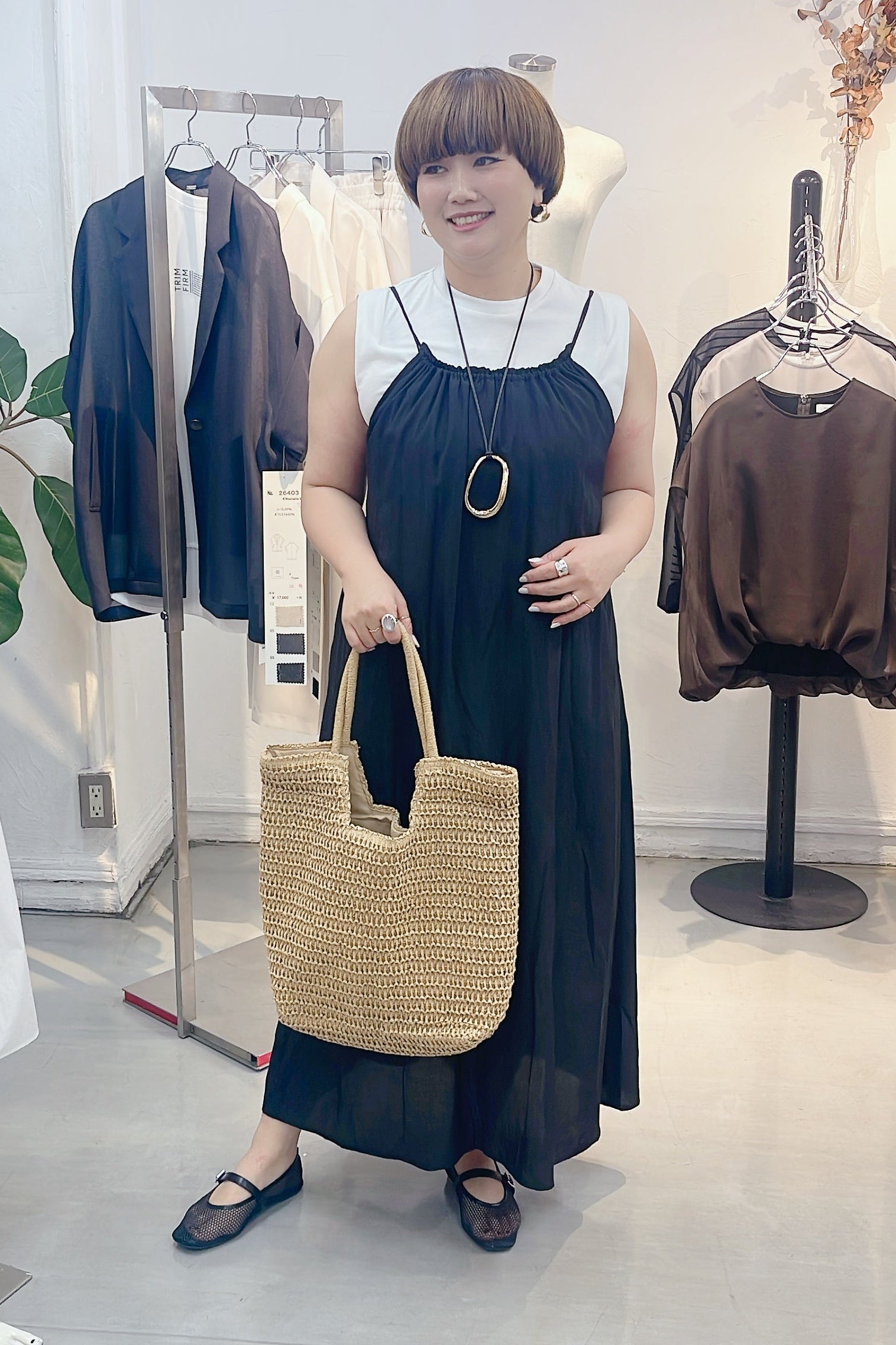 【PASSIONE】Ｔシャツ付キャミソールワンピース/26201