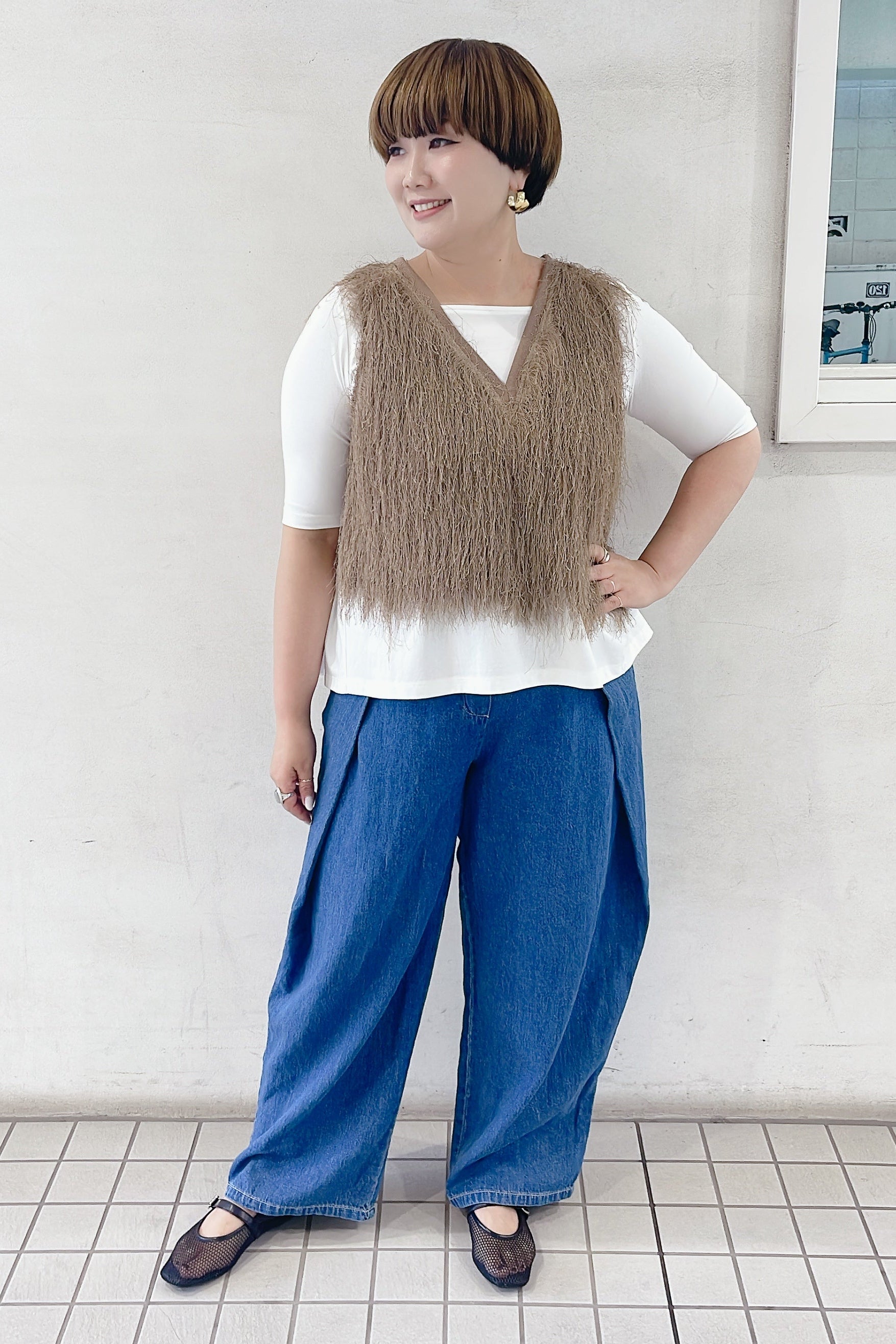 【CYAN TOKYO】スクエアネックバックギャザートップス/601454