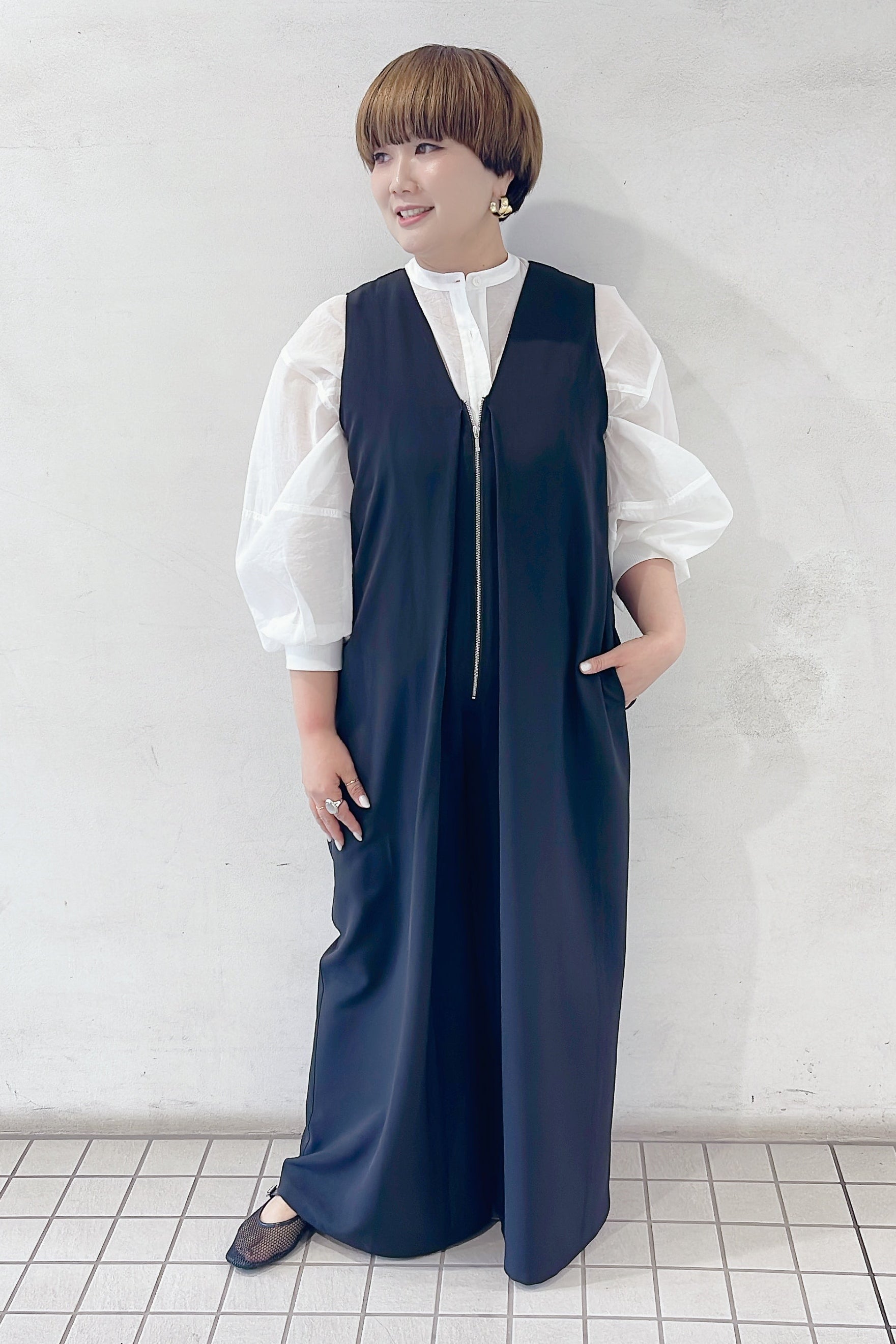 【CYAN TOKYO】ソフトオーガンリブショートシャツ/601457