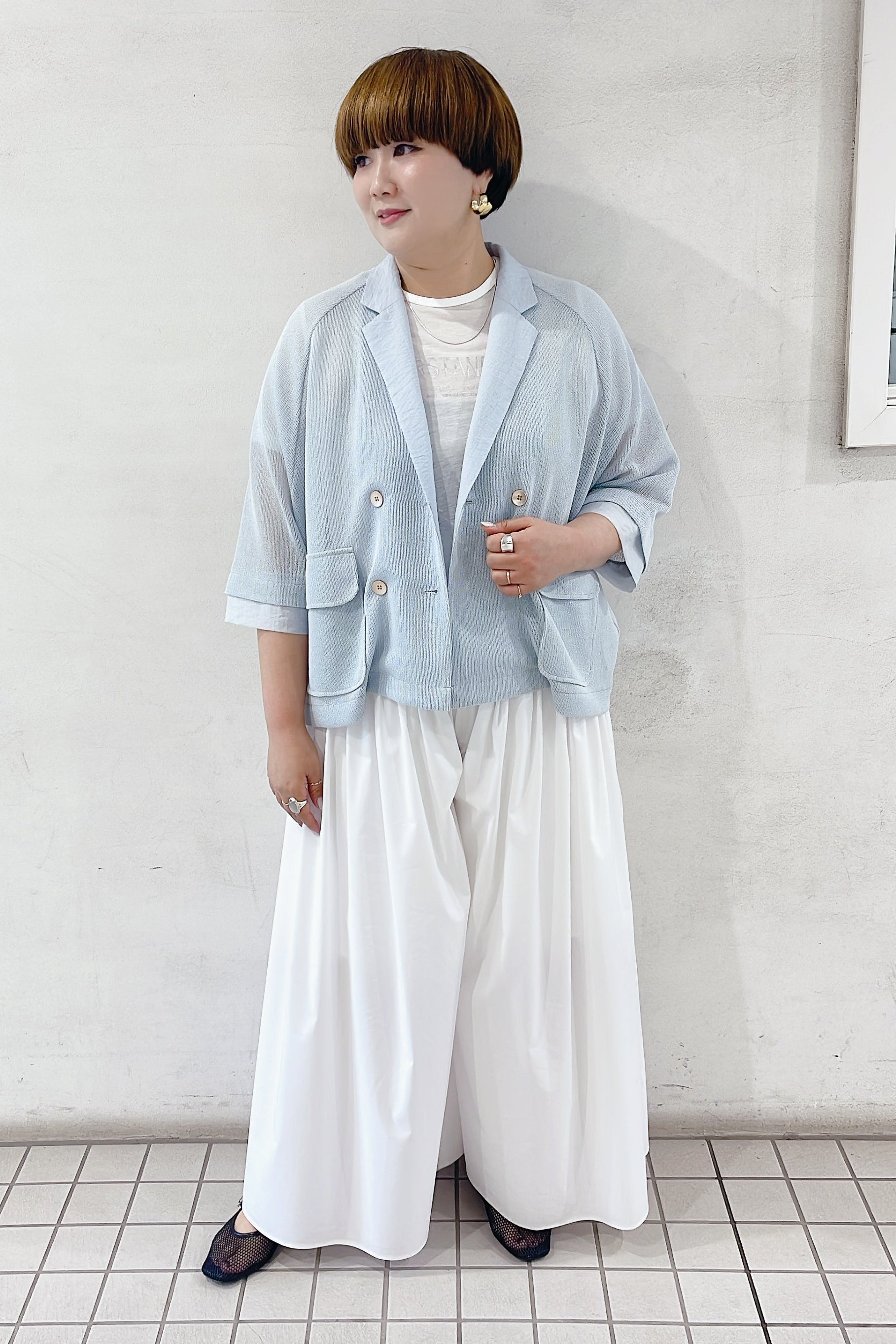 【CYAN TOKYO】フリルギャザーバギー/601456