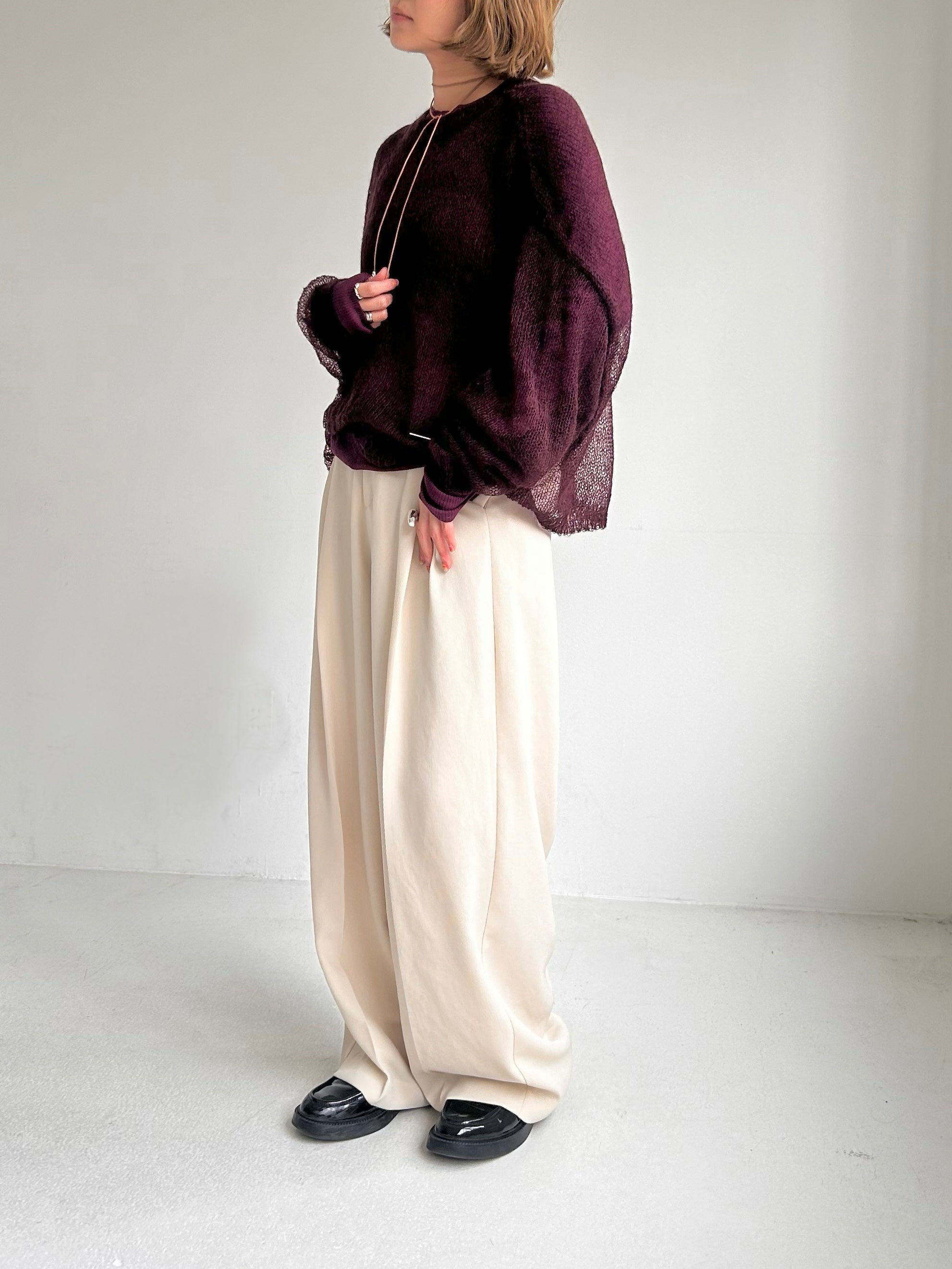【PRIORITY】キッドモヘアシアーニット/P66114KR