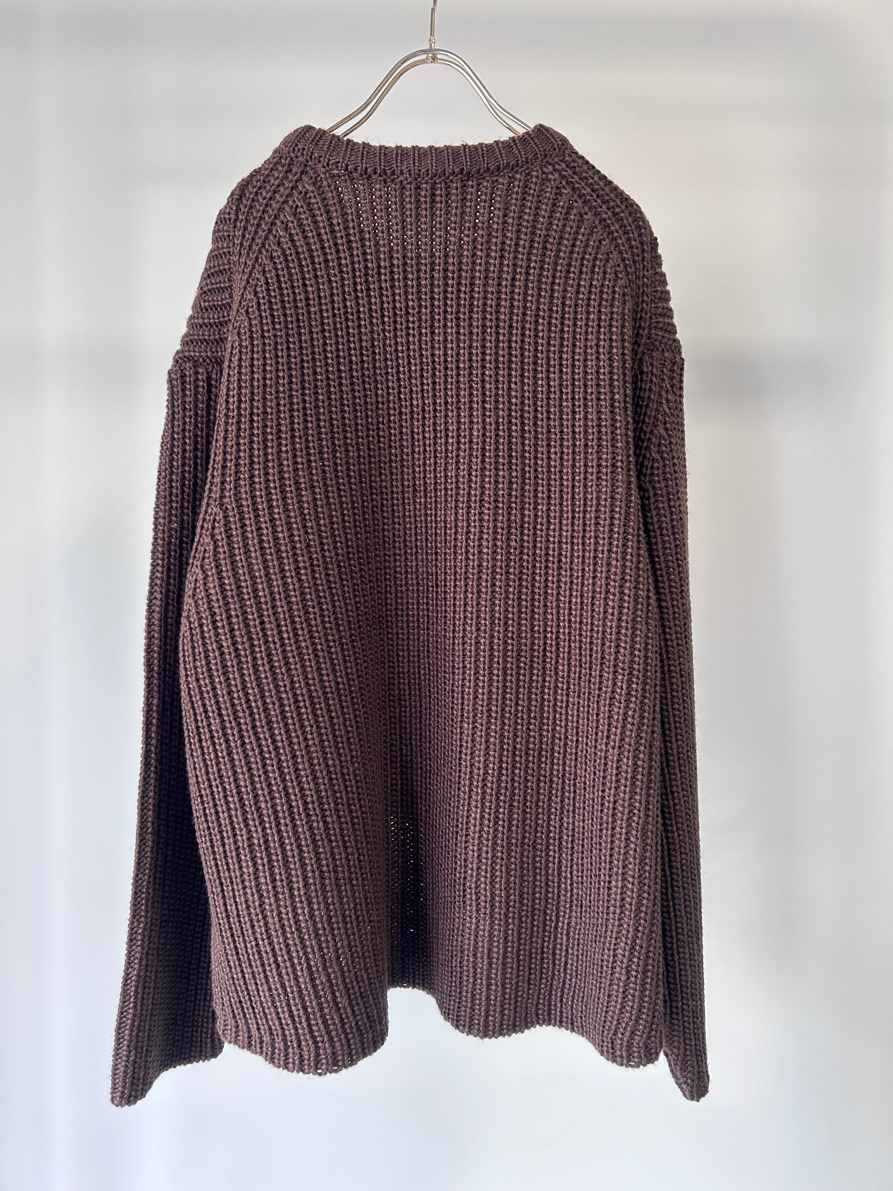 【MARGAUX VINTAGE】片畦ニットプルオーバー/MG KN-25133-A