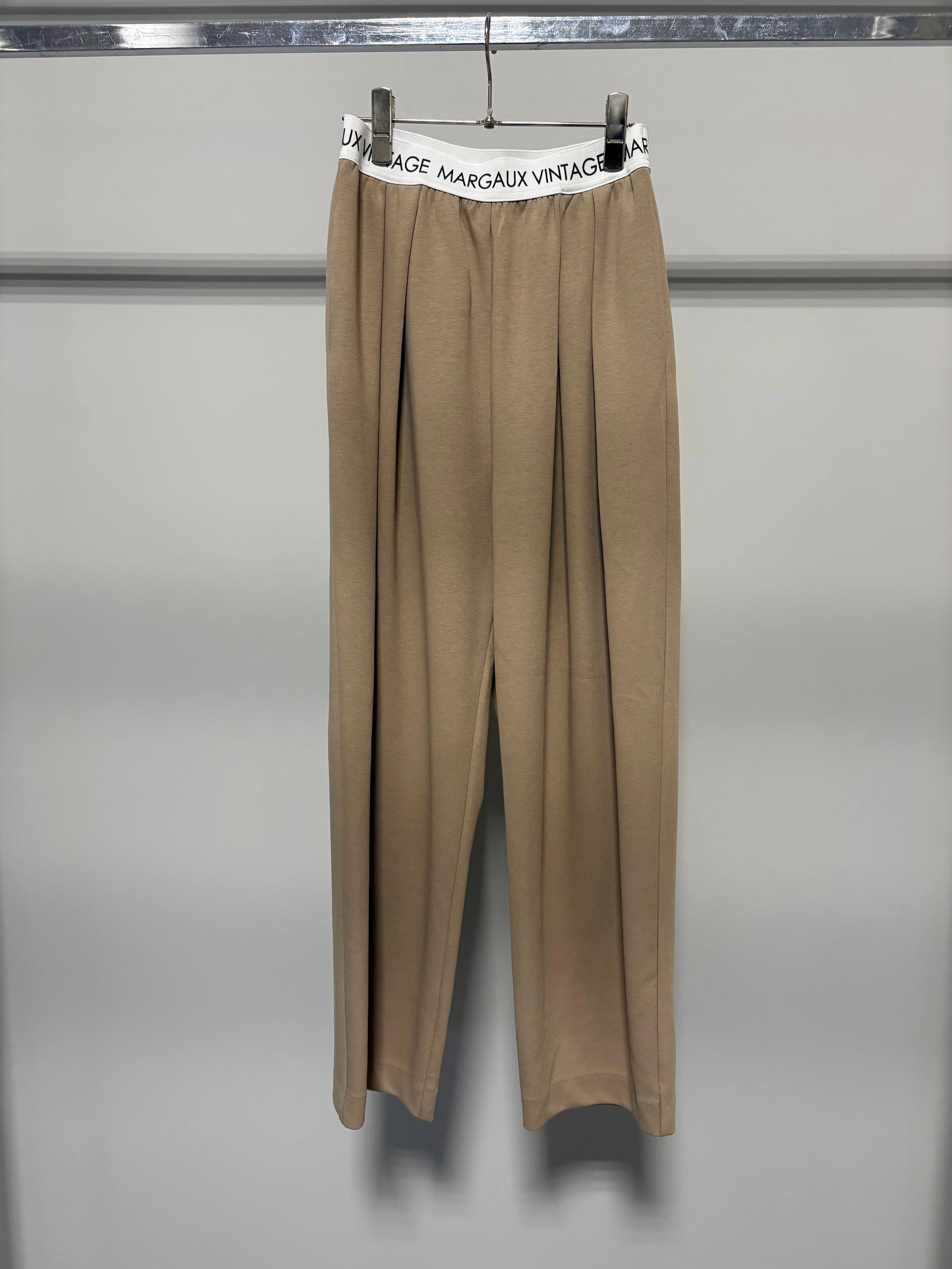【MARGAUX VINTAGE】ロゴウエストタックパンツ/MG PT-26141-A