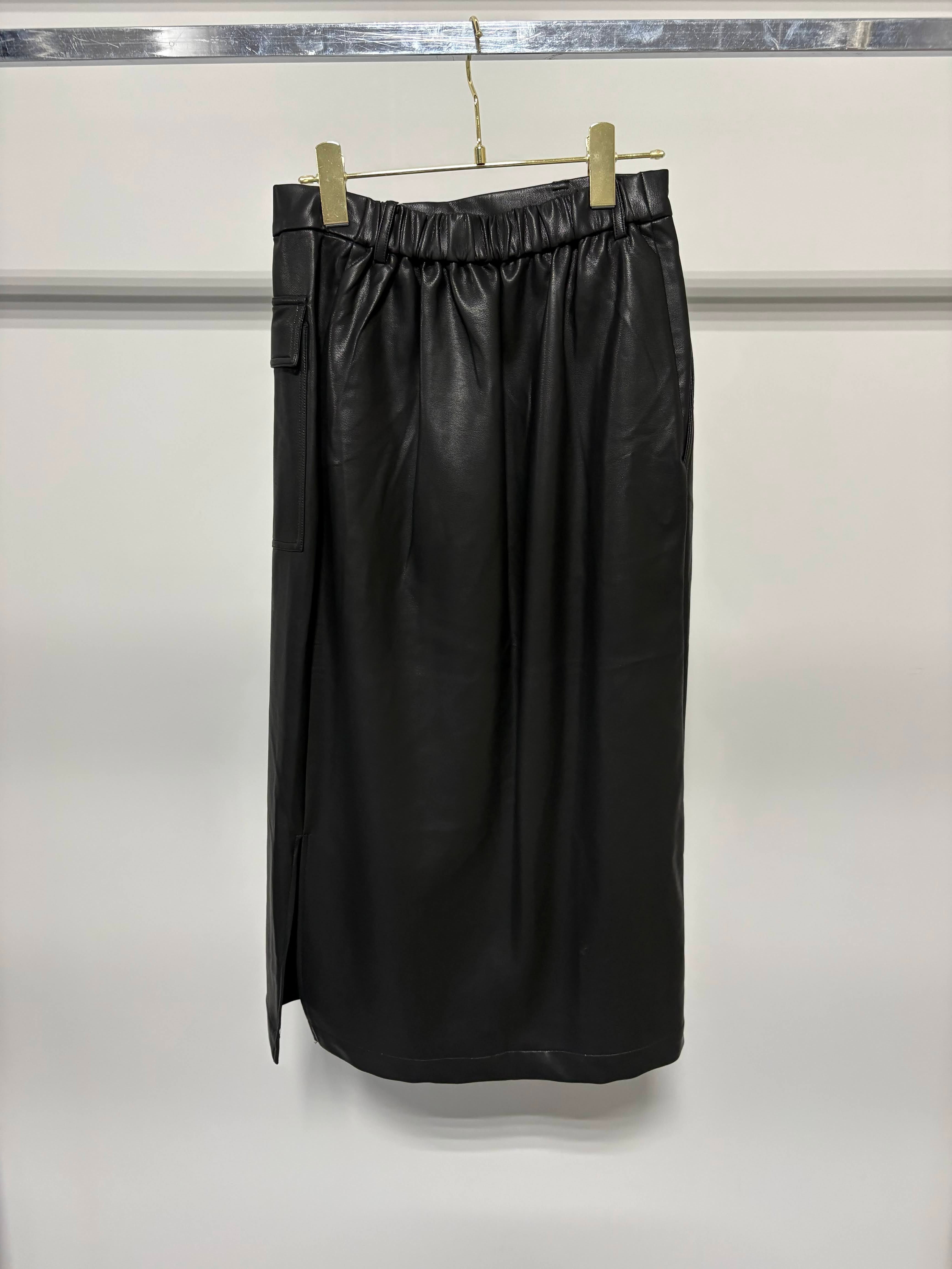 【MARGAUX VINTAGE】レザーラップスカート/MG SK-26135-A