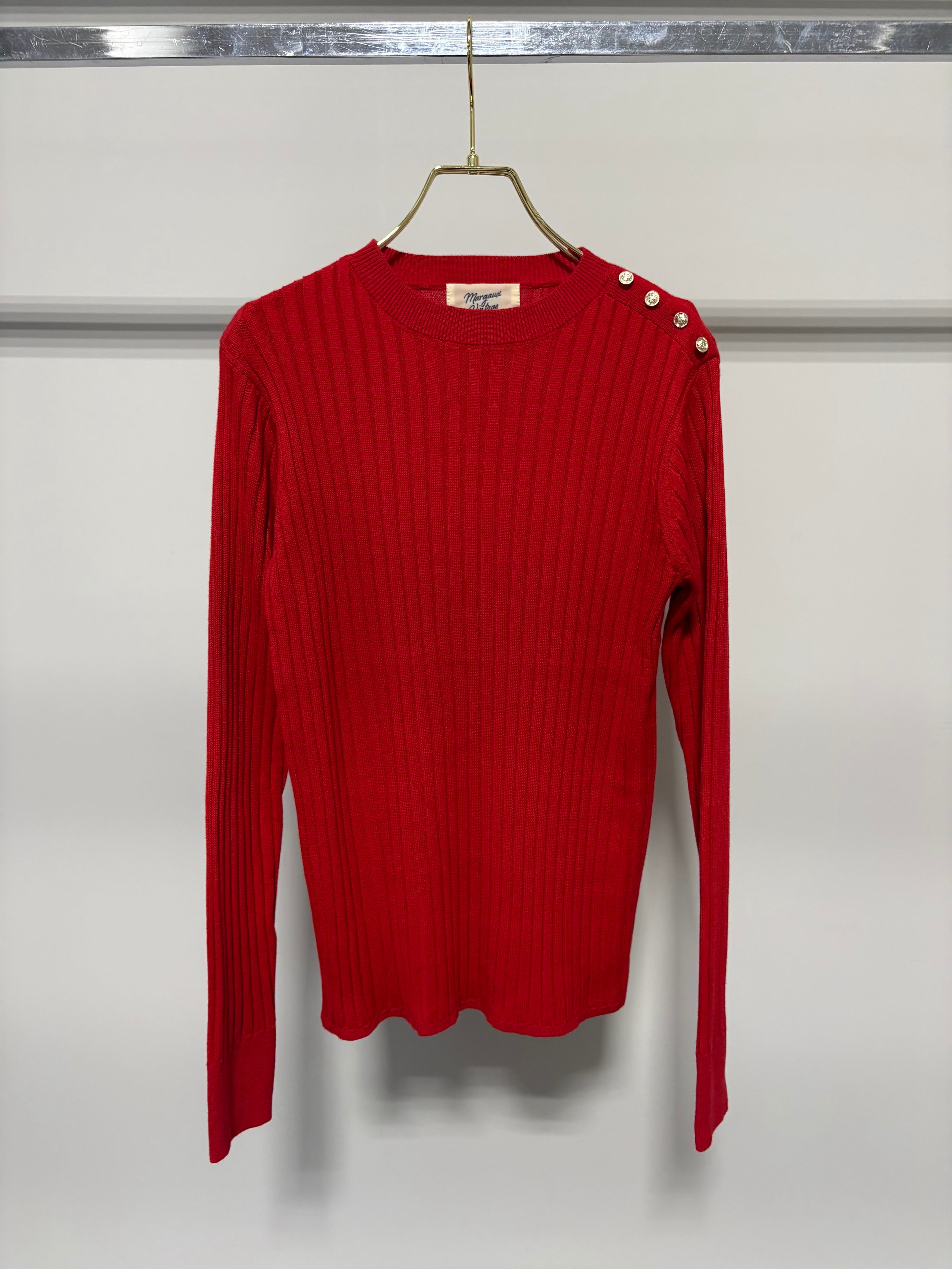 【MARGAUX VINTAGE】リブニットプルオーバー/MG KN-26148-A