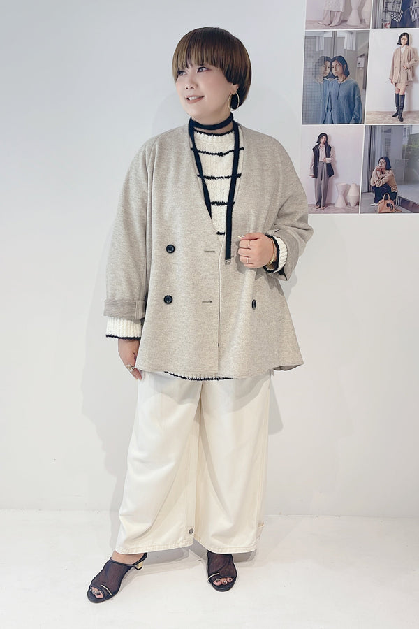 【CHIGNON】Wフェイスジャージコート/7855-202KK