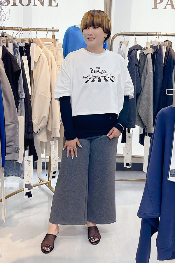 【cafune】FAMMETワイドイージーパンツ/545609 、445609