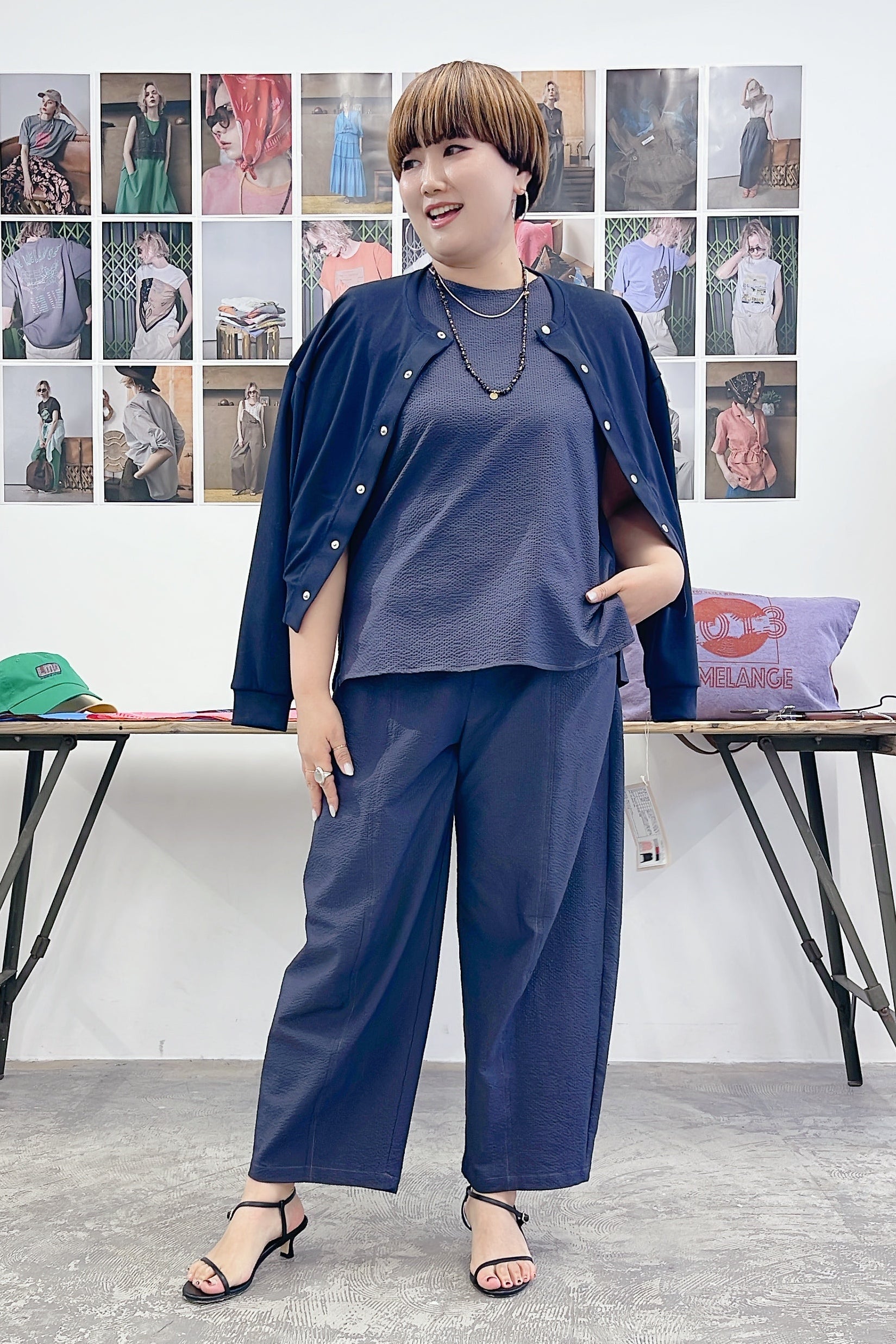 【LE MÉLANGE】サッカーバレルパンツ/8623508