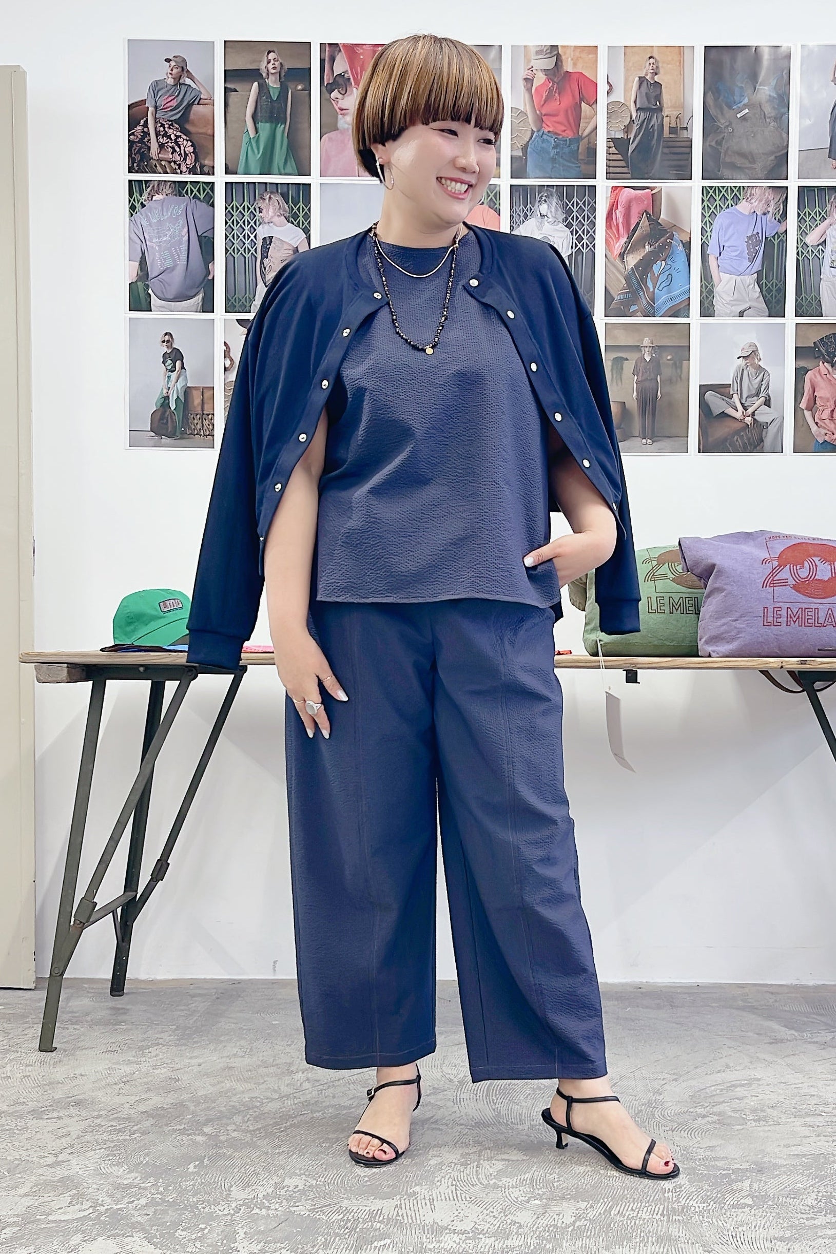 【LE MÉLANGE】サッカーバレルパンツ/8623508