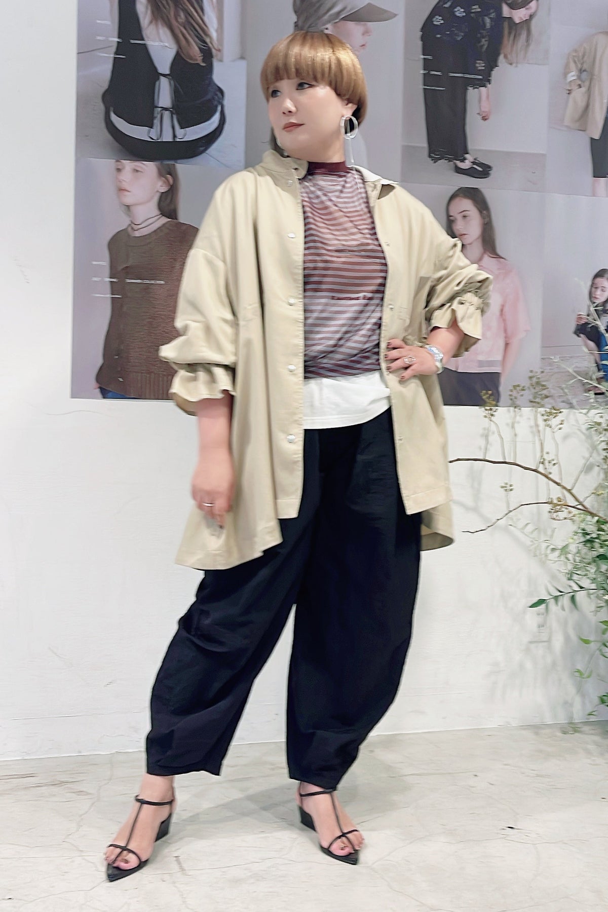 【WHYTO.】シアーボーダーT/WHT27HCS4034