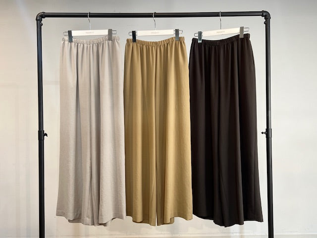 【PRIORITY】ジョーゼットワイドパンツ／P61003IT