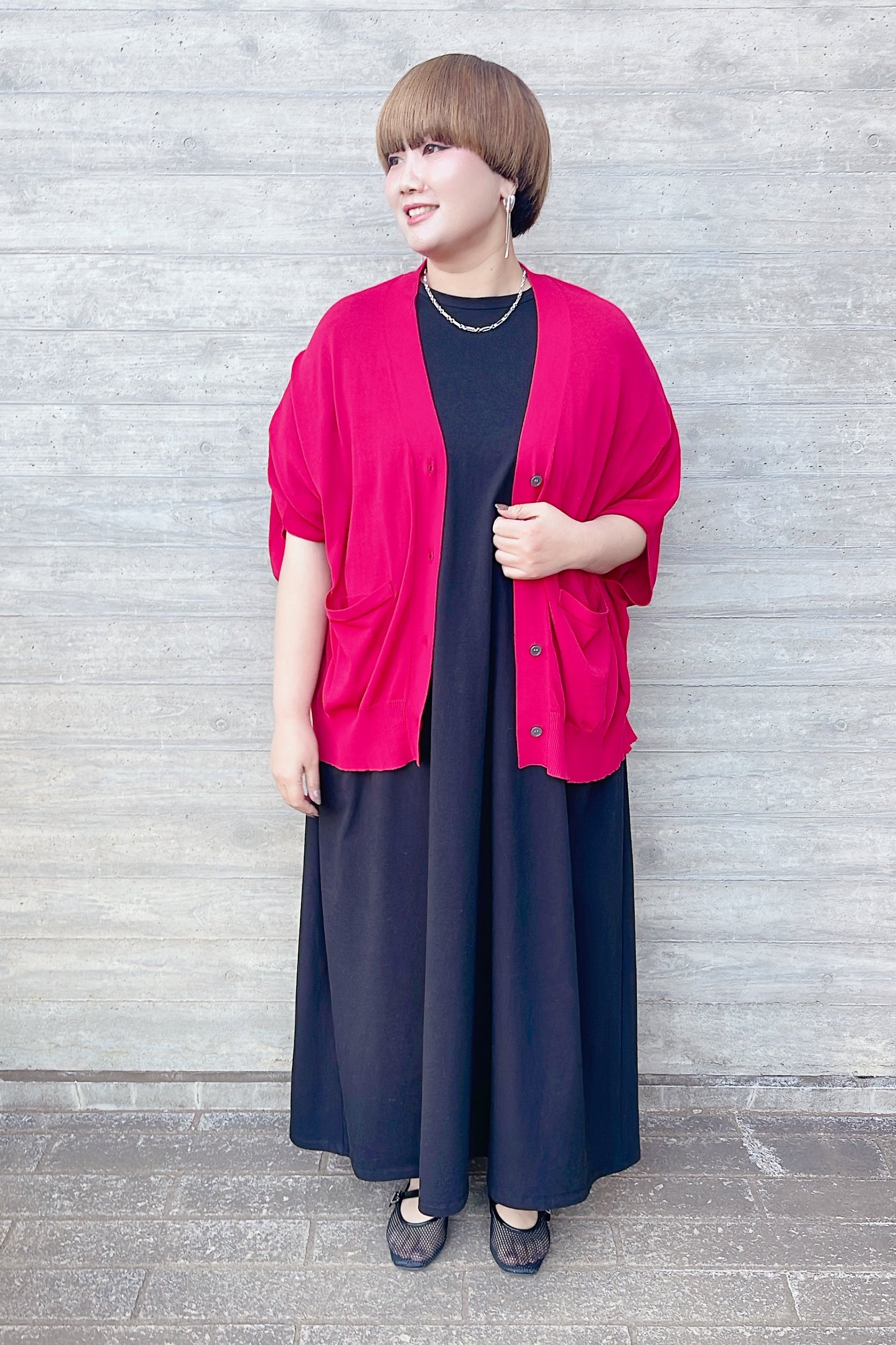 【siro de labonte】タックスリーブロングワンピース/R623217