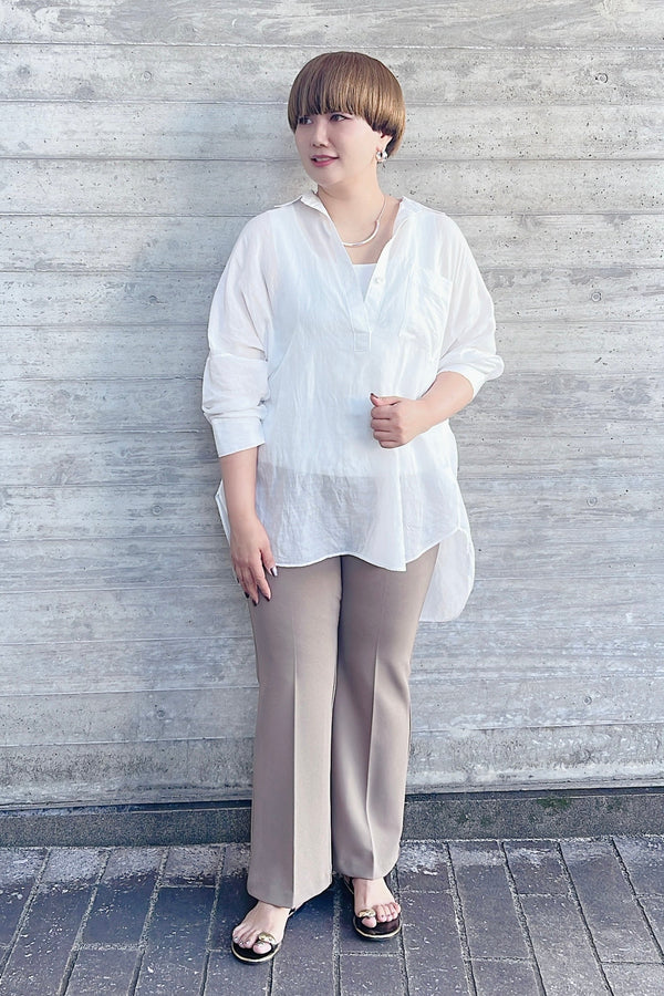 【cafune】ラミーリヨセルスキッパーブラウス/515916
