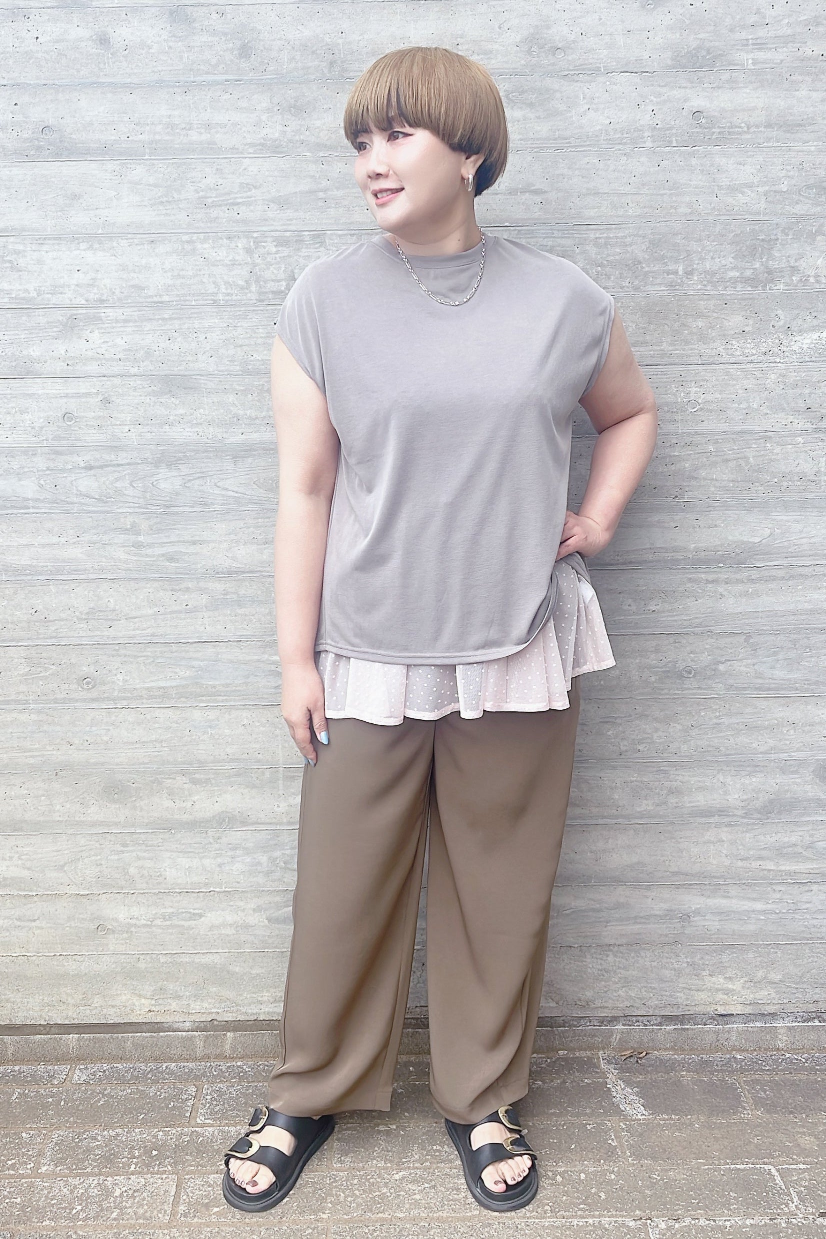 【SUGAR ROSE】ヴィンテージバッククロストップス/262170