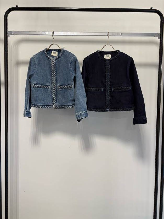 【MARGAUX VINTAGEO】編みこみデニムジャケット/MG JK-27009-S