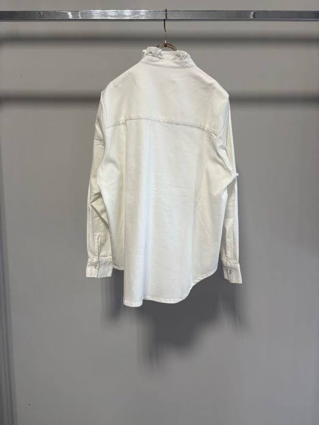 【MARGAUX VINTAGEO】ライトオンスデニムフリルシャツ/MG BL-27014-S