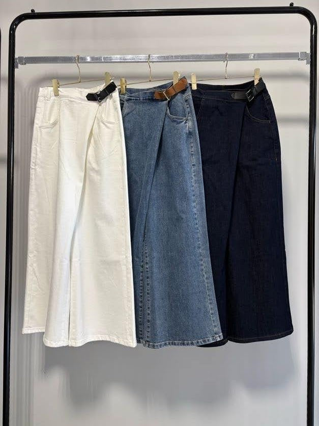 【MARGAUX VINTAGEO】バックルデニムパンツ/MG PT-27015-S