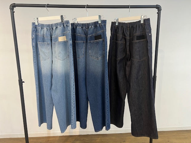 【PRIORITY】リラックスストレートデニムパンツ/P61066AI