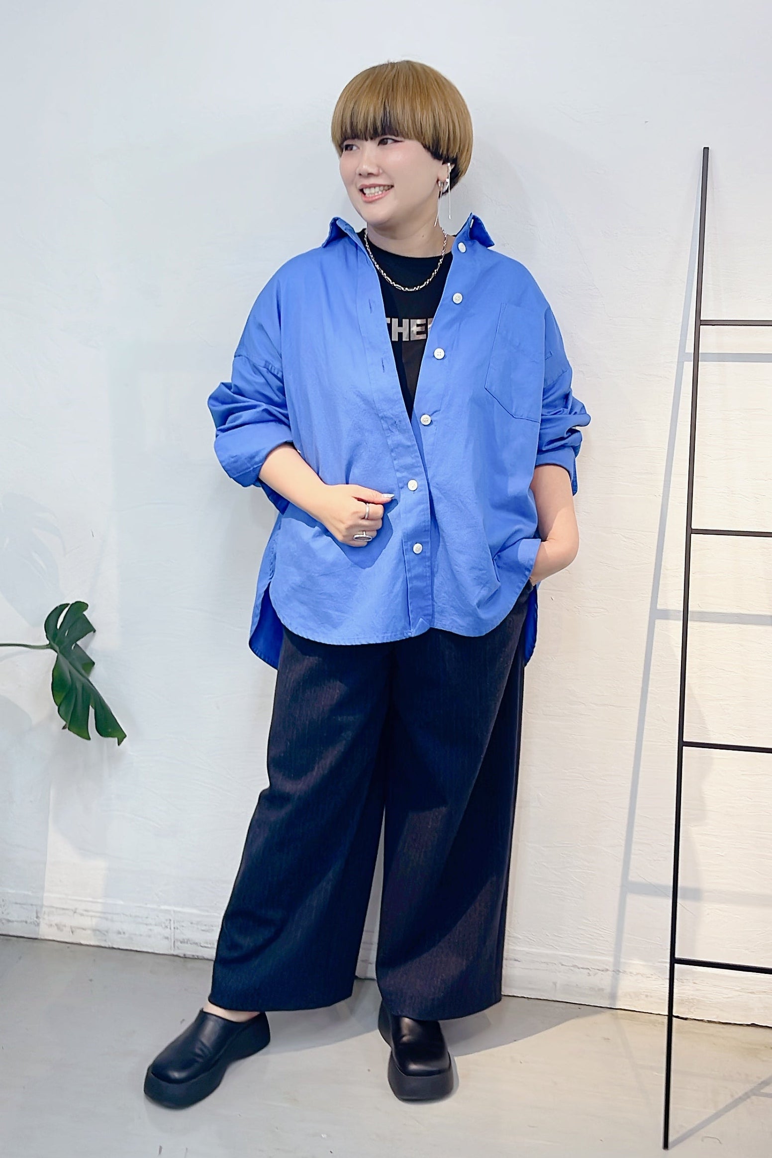 【PASSIONE】タックイージーワイドパンツ/36624