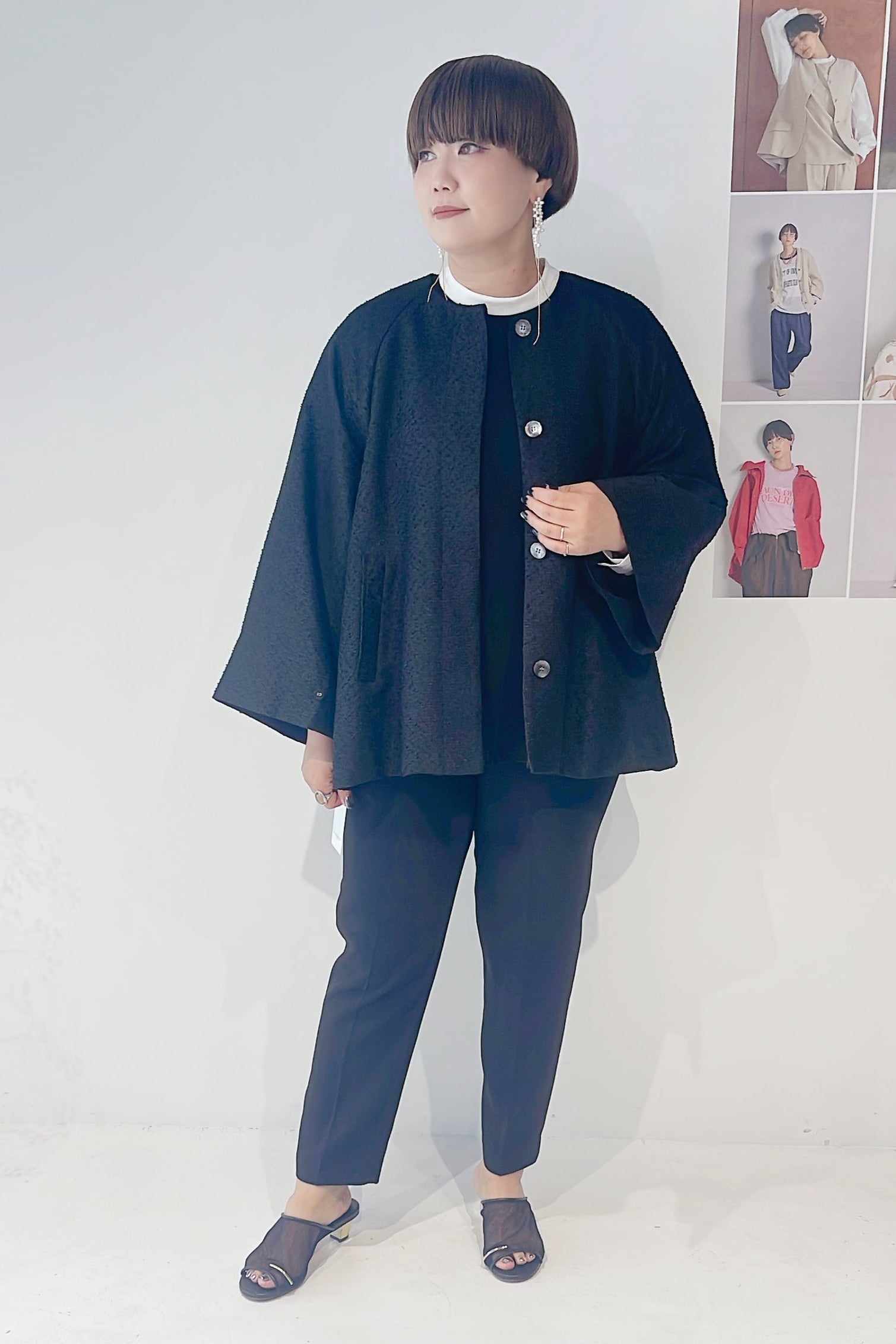 【CHIGNON】ネップツイードコート/7856-413KK