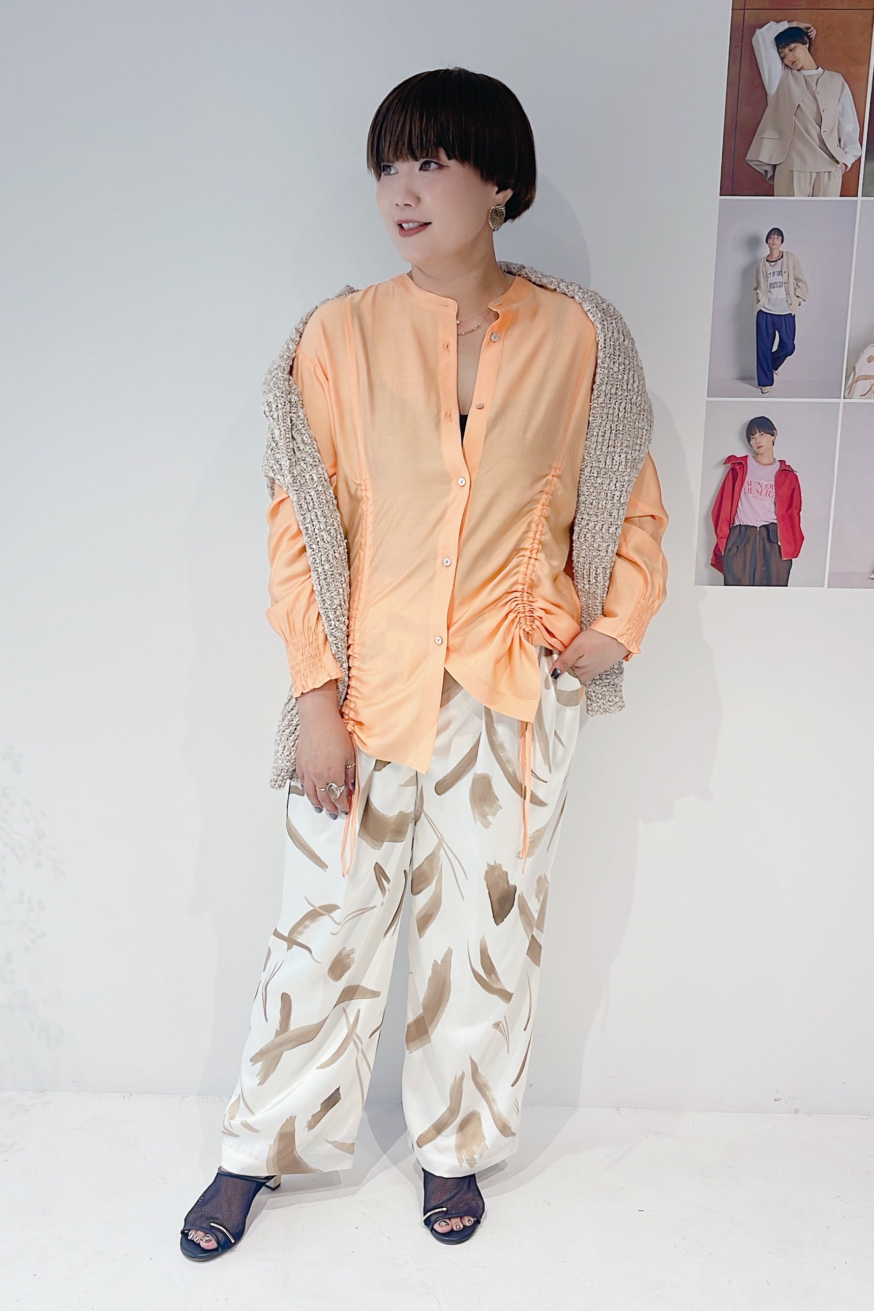 【CHIGNON】フロントドロストシャツ/1556-427KK