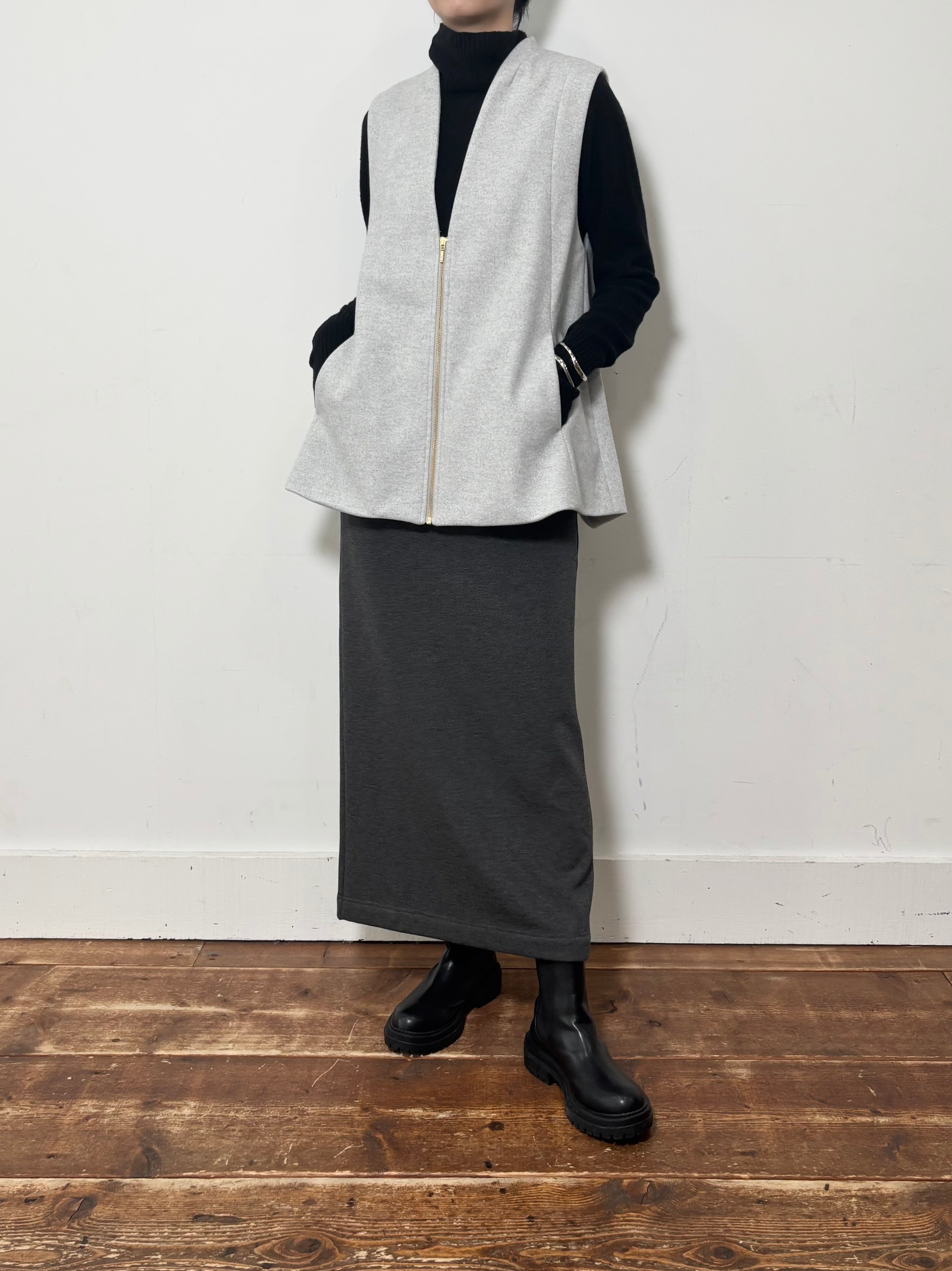 【siro de labonte】ultra warm裏起毛ペンシルスカート/R553215