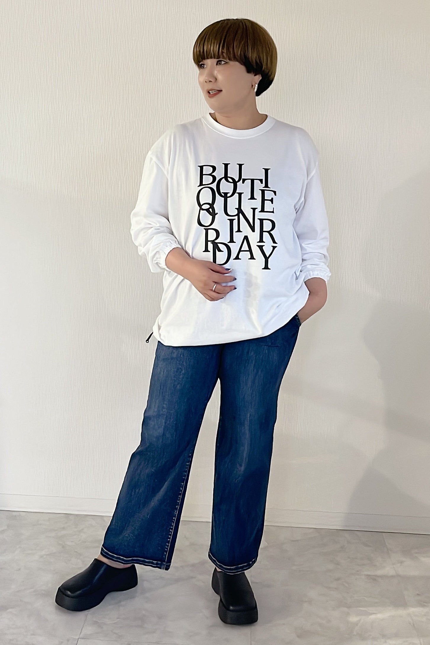 【Ordinary】ランダムタイポポーチTシャツ/BO26-632T