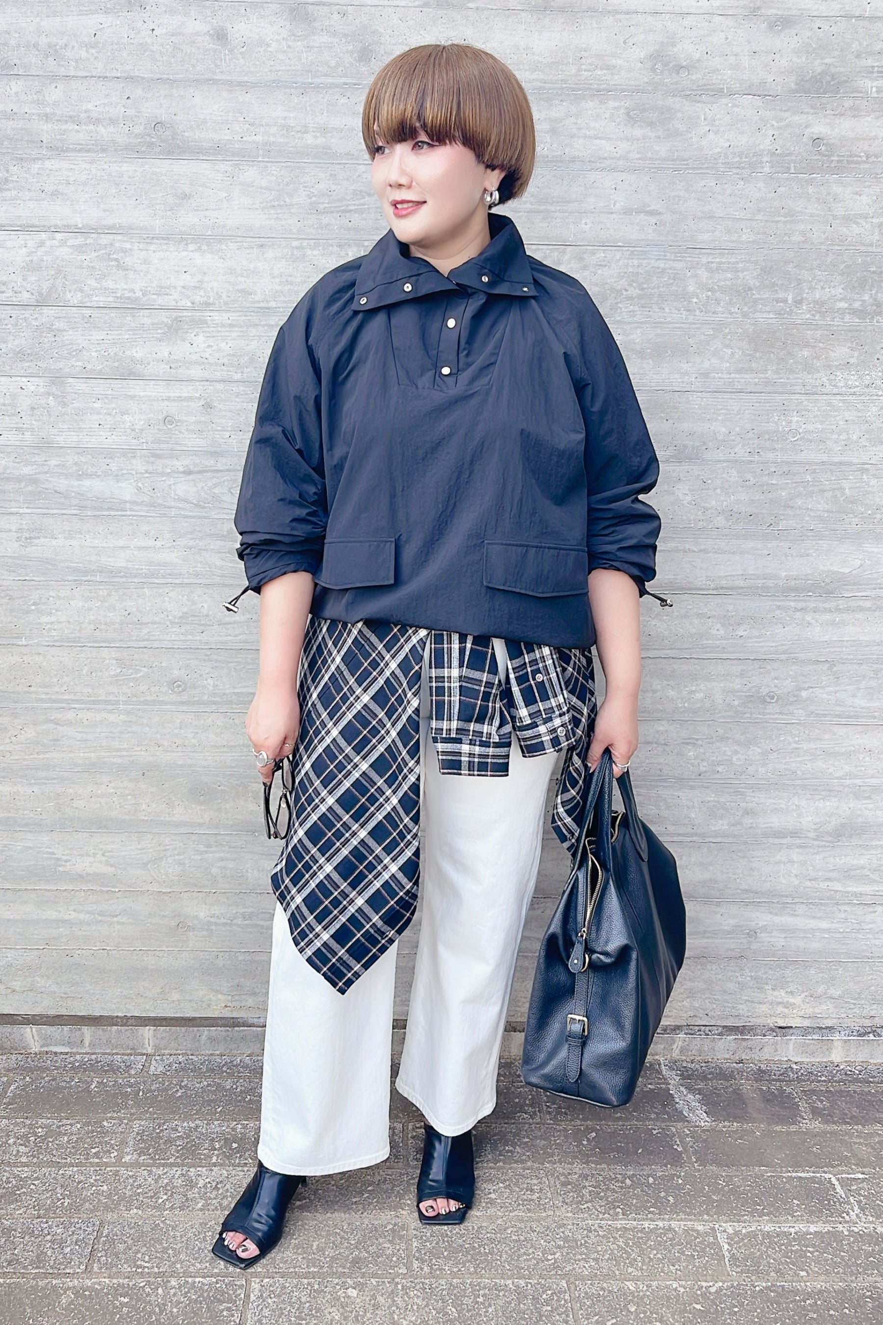 Jasmine様★MARGAUX VINTAGE ナイロンプルオーバー MARGAUX VINTAGE】ナイロンプルオーバー/MG JK-25071-A