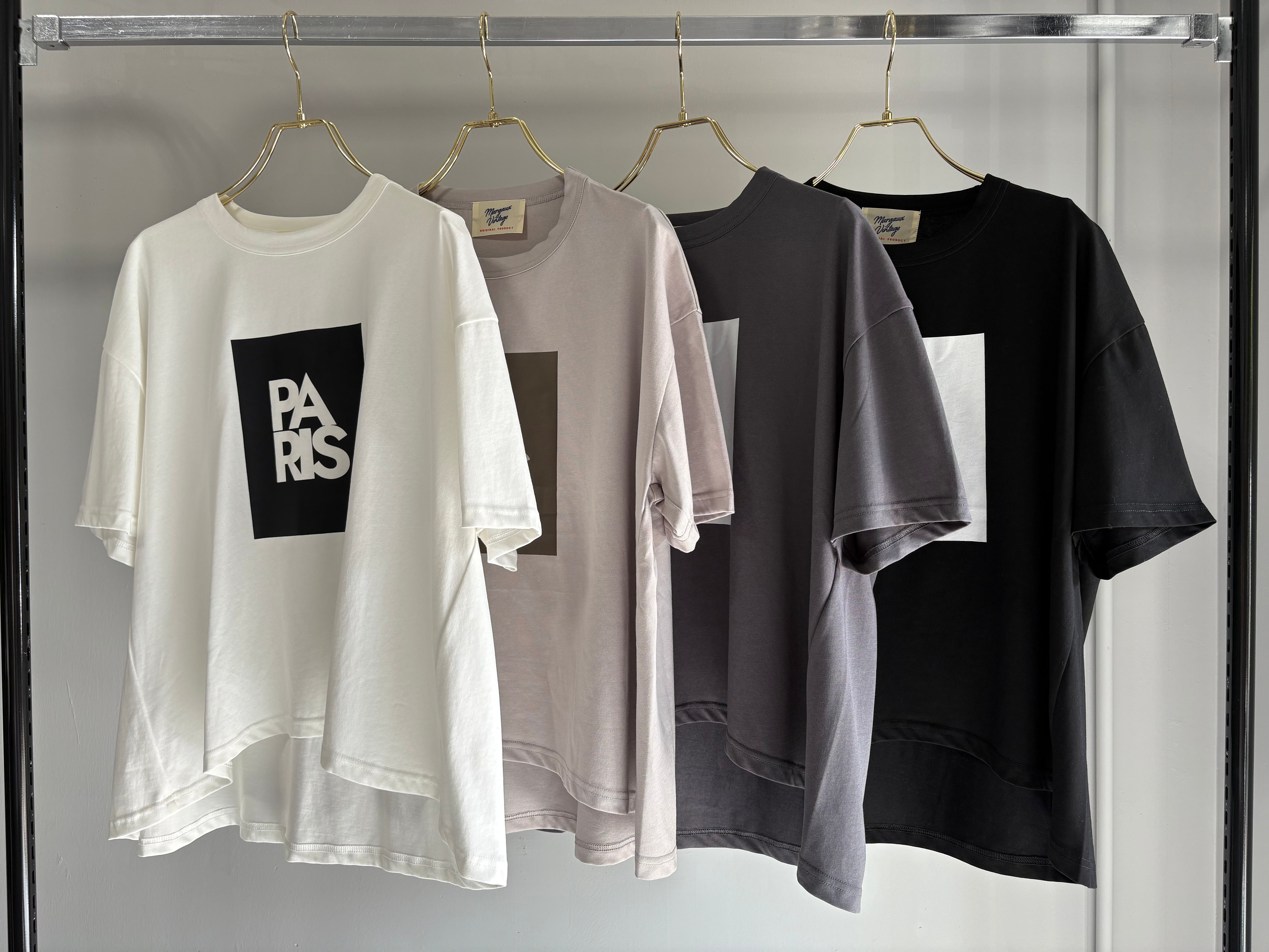 【MARGAUX VINTAGE】PARIS Tシャツ(シルクスクリーン)/MG CT-26032-S