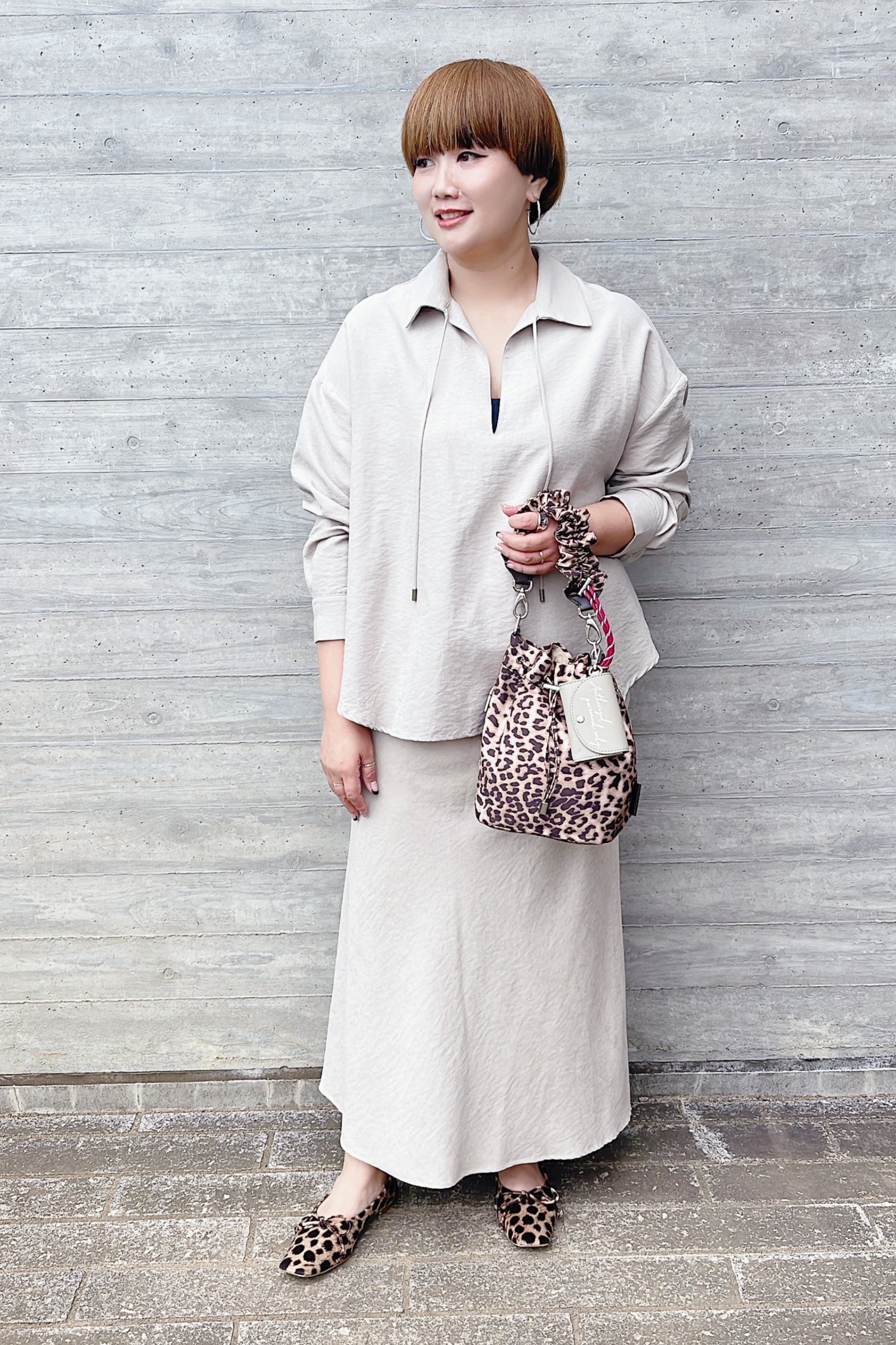 【story.】ポリエステルギャザーストラップハンドバック/3A-1847-4