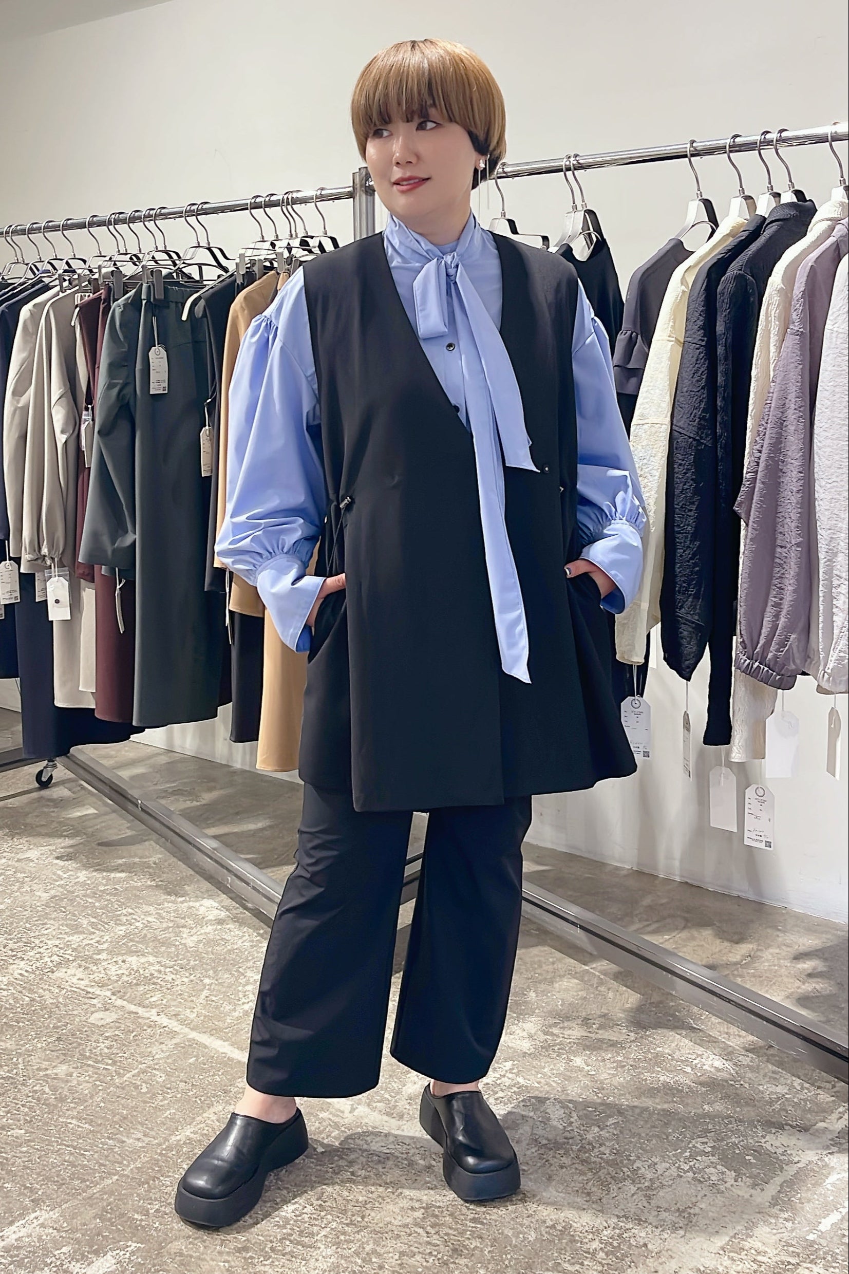 【STELLA CIFFON】ウォースフィルツイルジレ/ST3-25105A