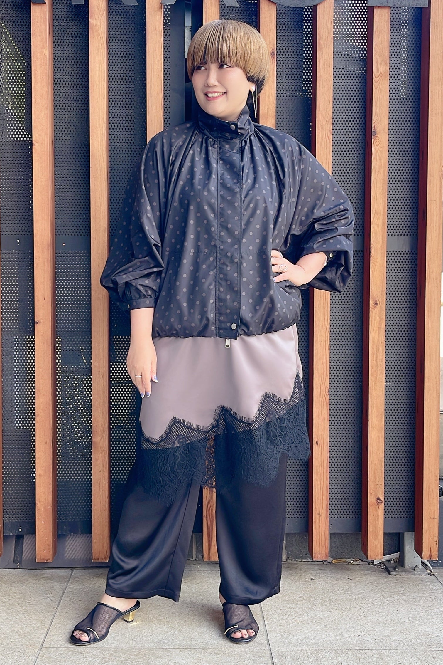 古着 vintage 90s ピンク リボン ホット サテン パンツ 美品 MARGAUX VINTAGE】ウエストゴムサテンパンツ/MG PT-26098-A